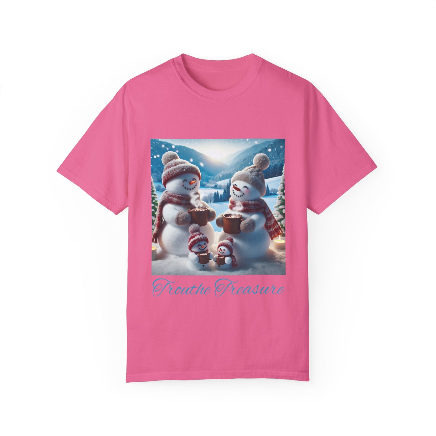 TT Snowman Family - Unisex Garment-Dyed T-shirt