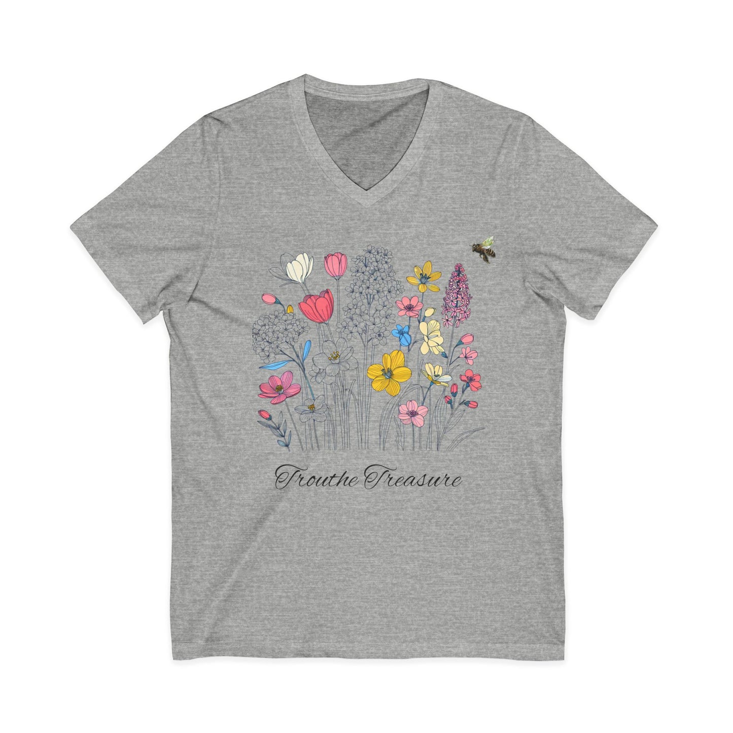 TT garden Unisex Jersey Short Sleeve V-Neck Tee
