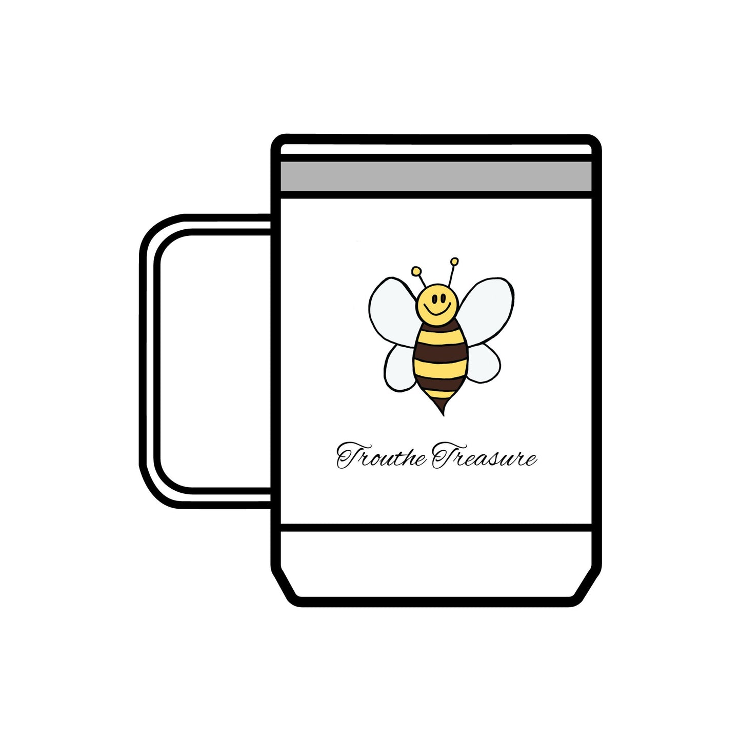 TT Bee - Coffee Mug Tumbler, 15oz