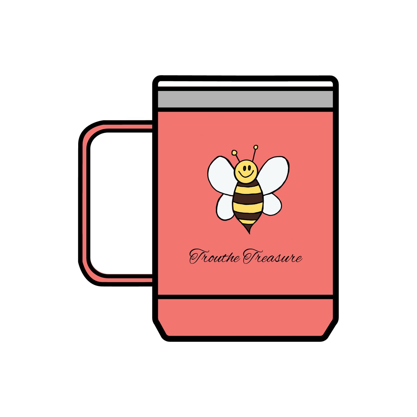 TT Bee - Coffee Mug Tumbler, 15oz