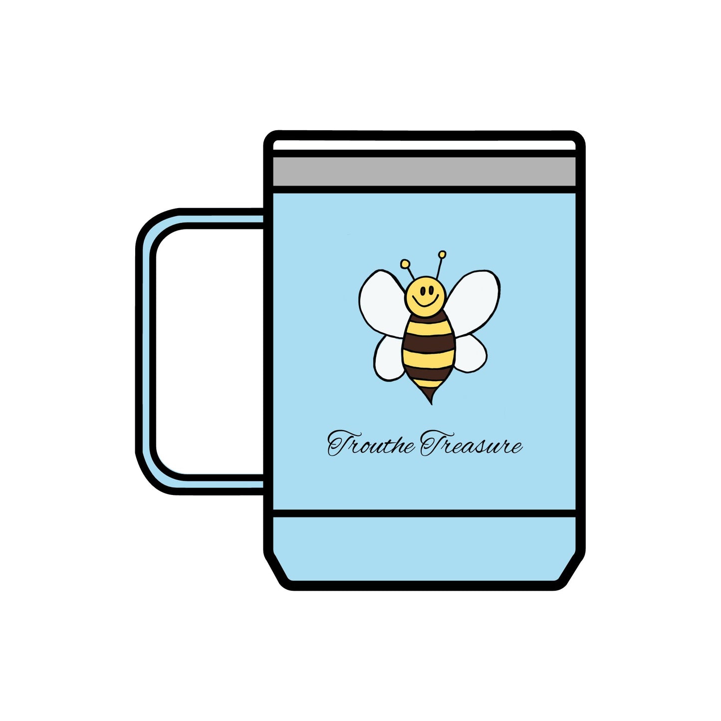 TT Bee - Coffee Mug Tumbler, 15oz