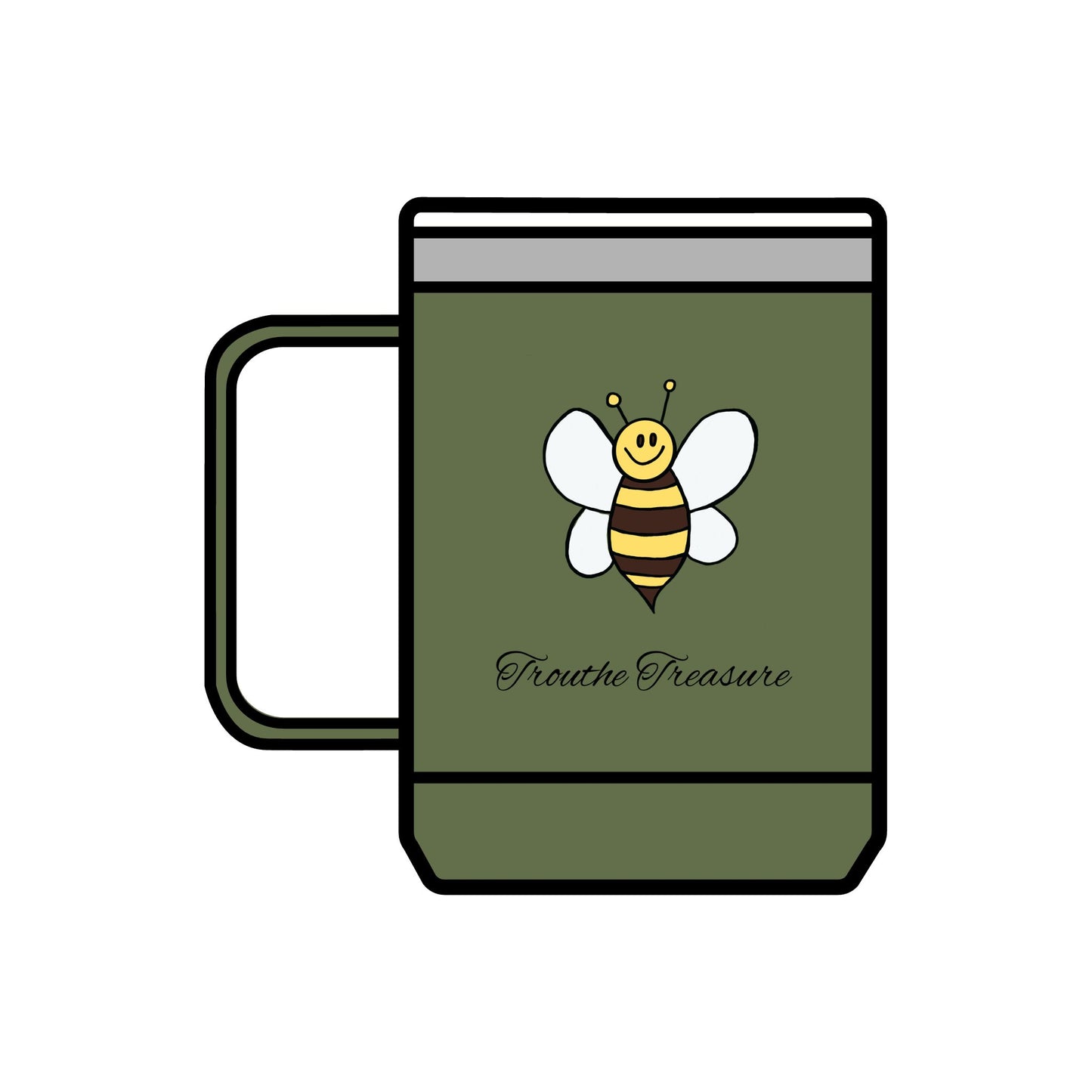 TT Bee - Coffee Mug Tumbler, 15oz