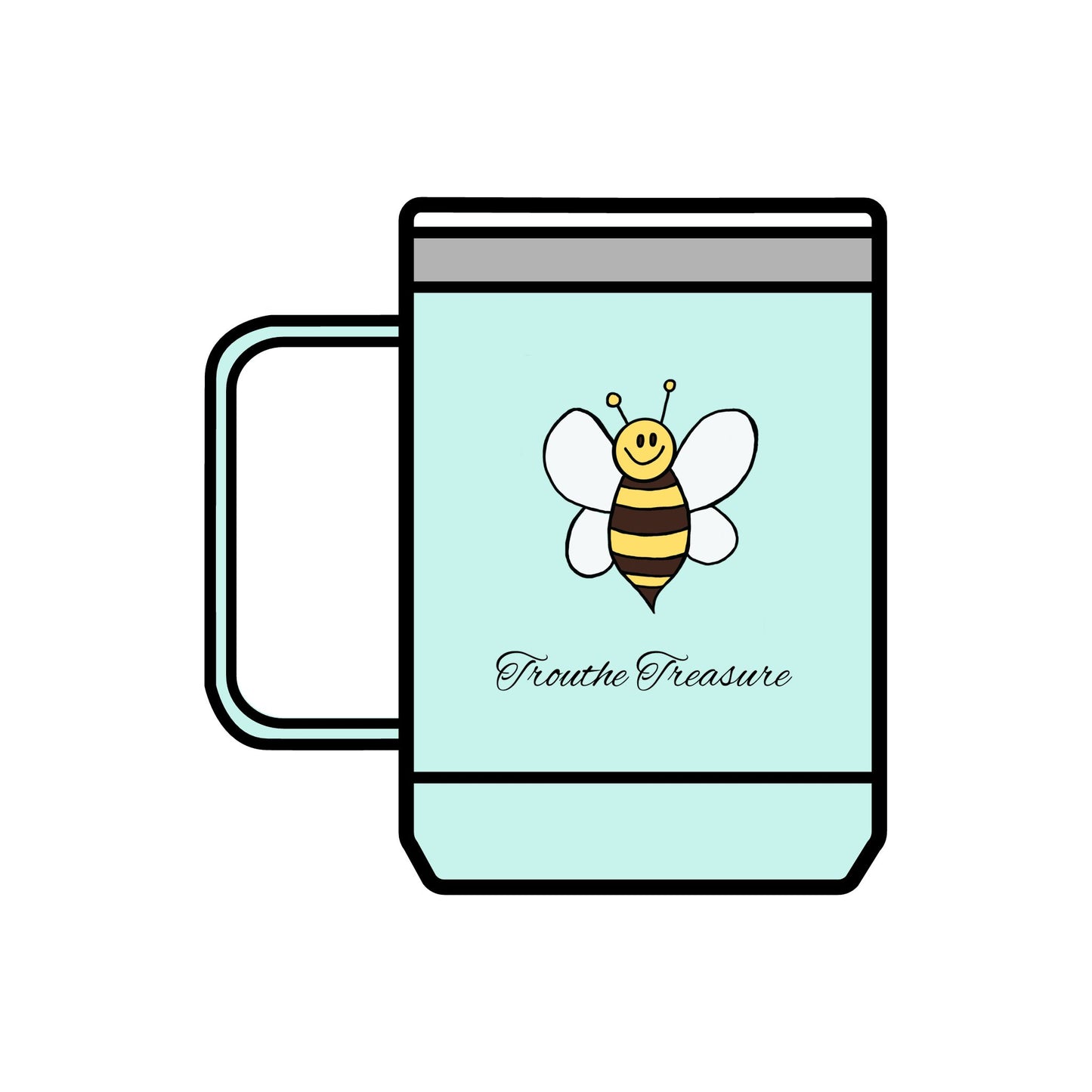 TT Bee - Coffee Mug Tumbler, 15oz