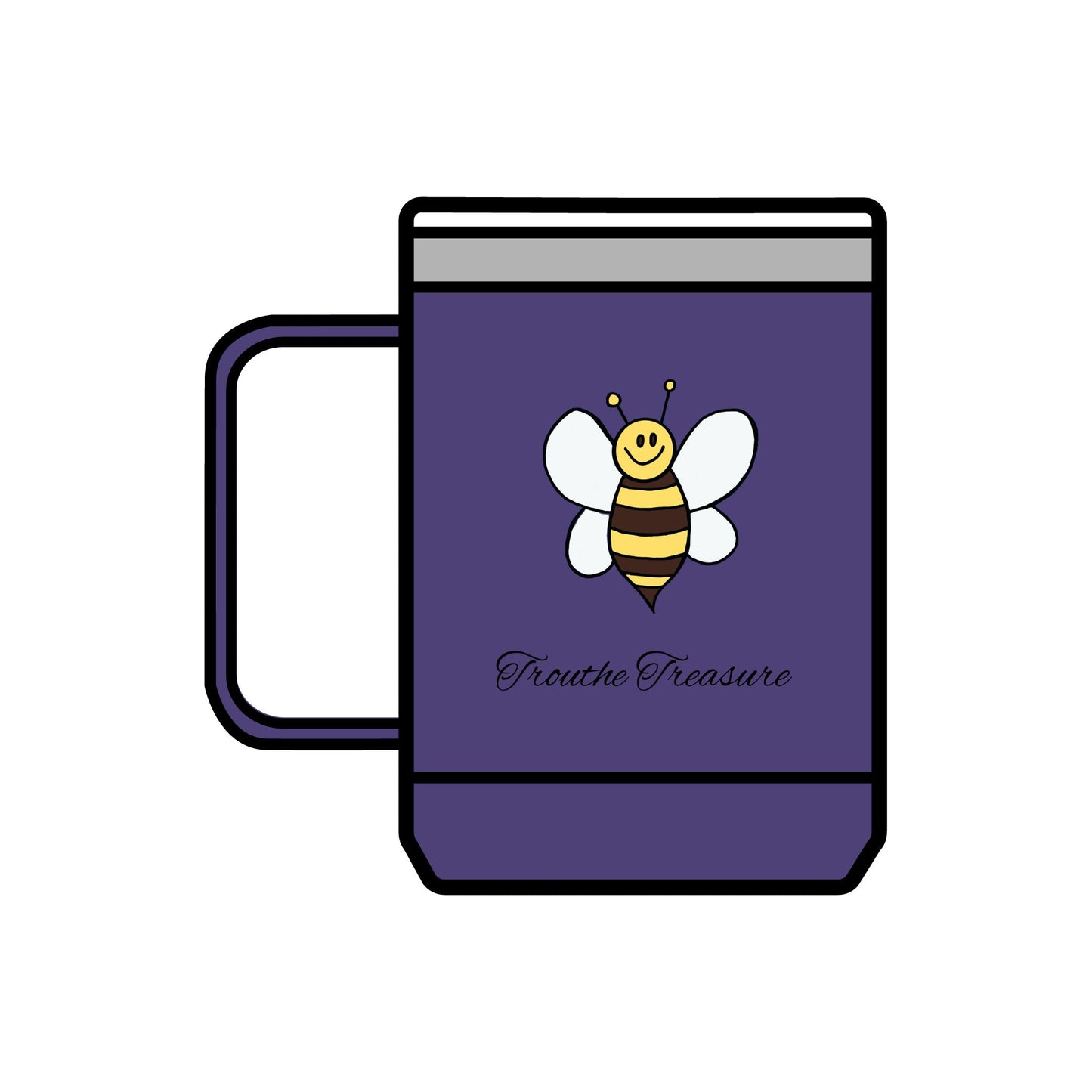 TT Bee - Coffee Mug Tumbler, 15oz