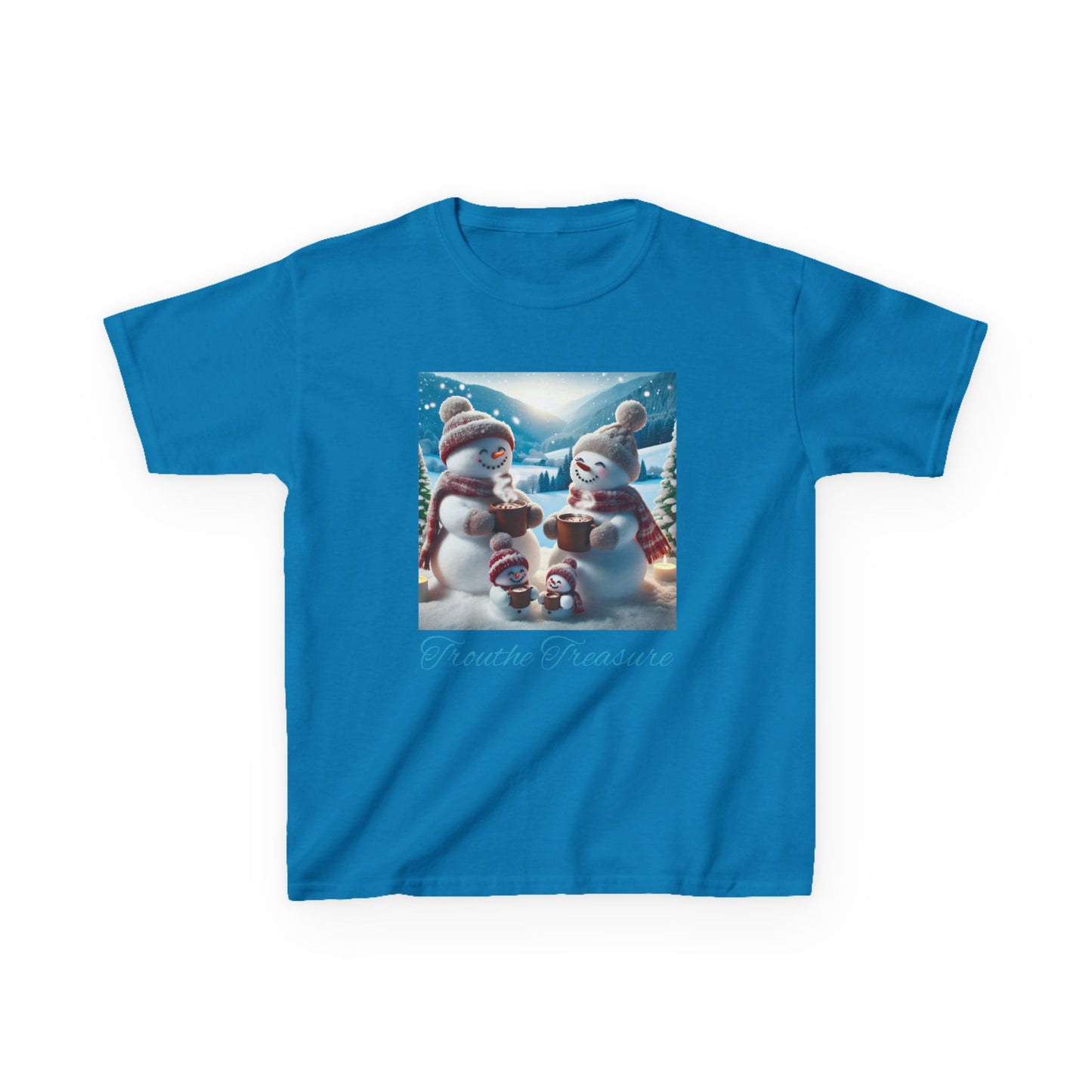 TT Snowman Family -  Kids Heavy Cotton™ Tee