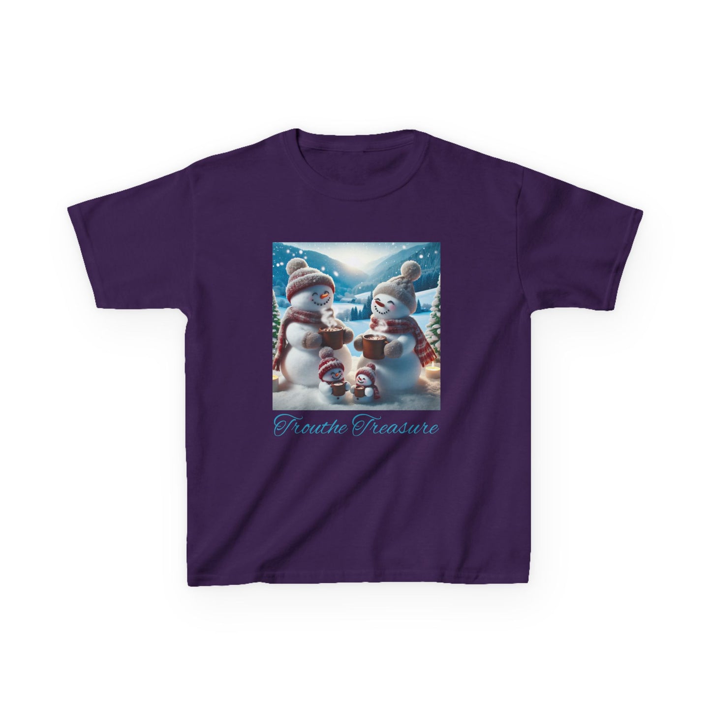TT Snowman Family -  Kids Heavy Cotton™ Tee