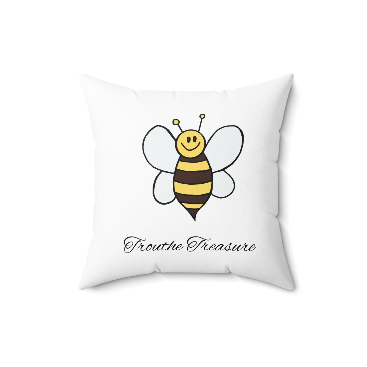 Bee - Spun Polyester Square Pillow