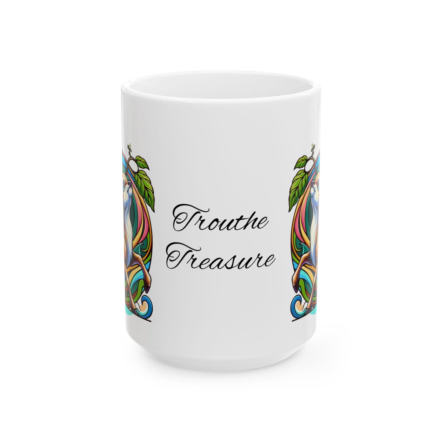 TT Deco Deer - Ceramic Mug, (11oz, 15oz)