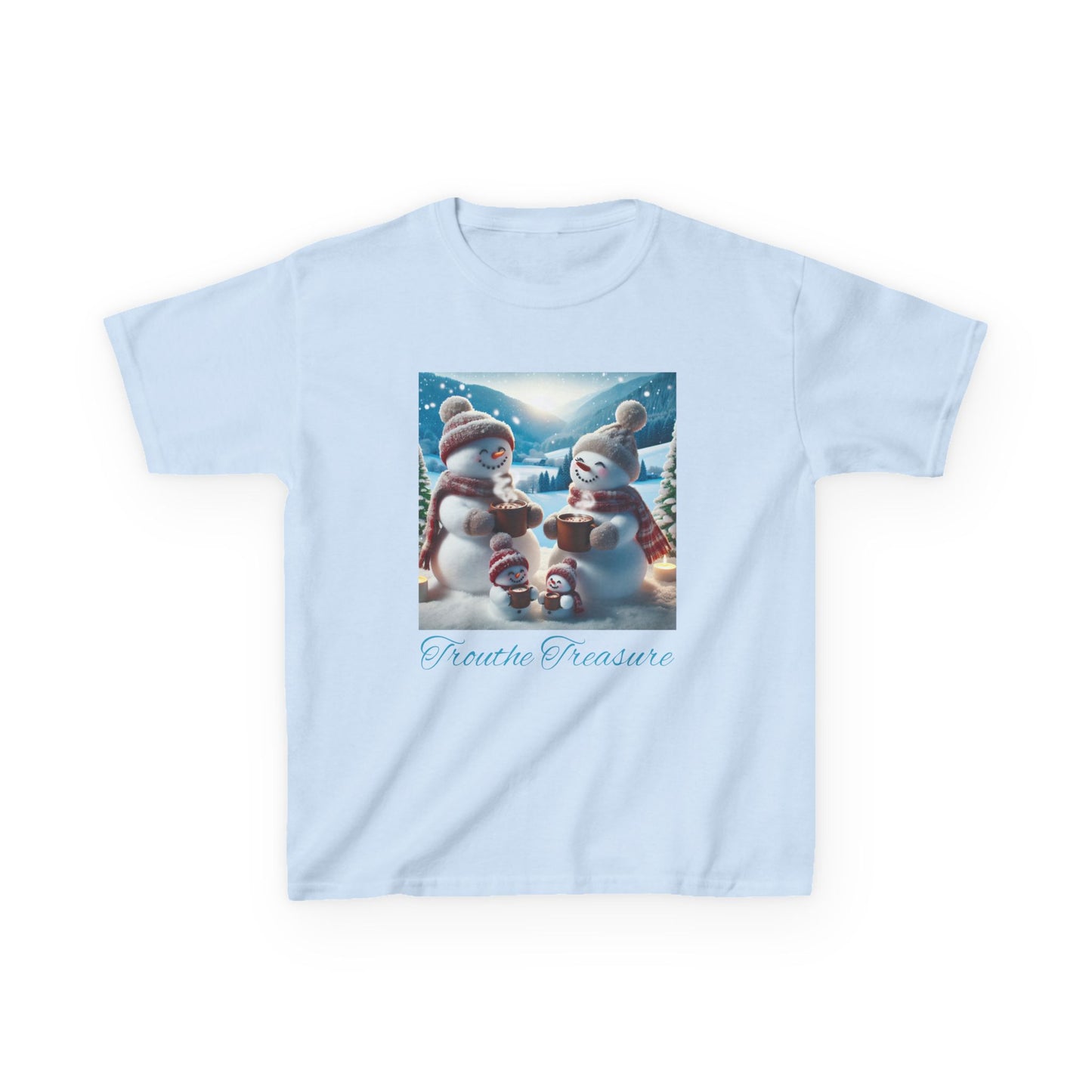 TT Snowman Family -  Kids Heavy Cotton™ Tee