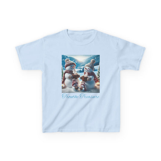 TT Snowman Family -  Kids Heavy Cotton™ Tee