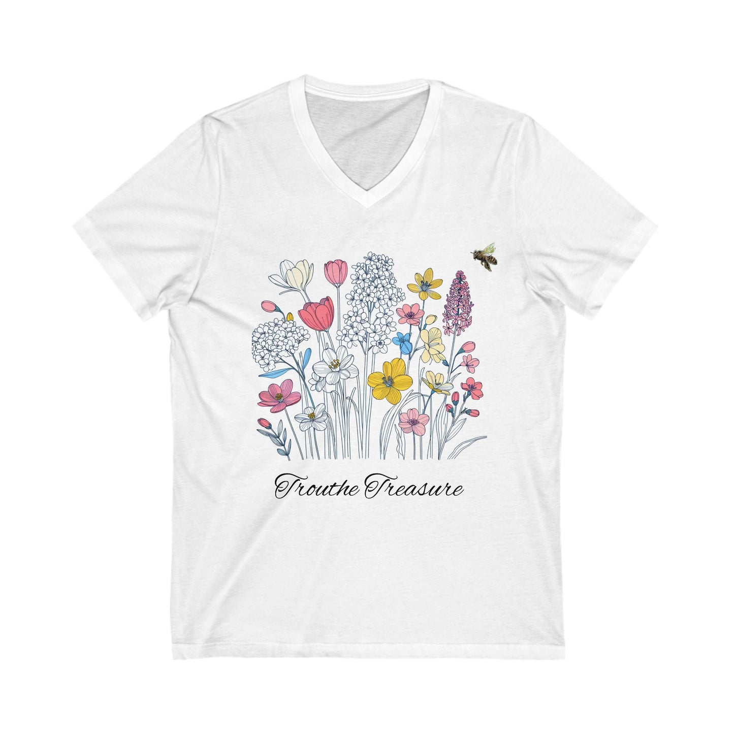 TT garden Unisex Jersey Short Sleeve V-Neck Tee