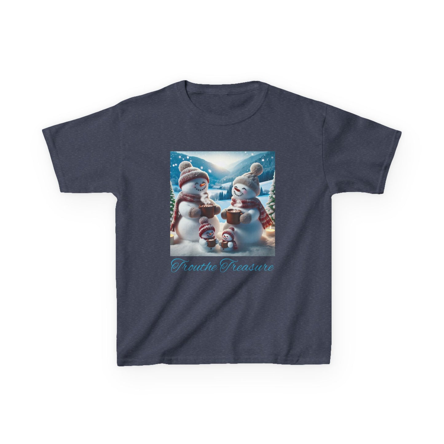 TT Snowman Family -  Kids Heavy Cotton™ Tee