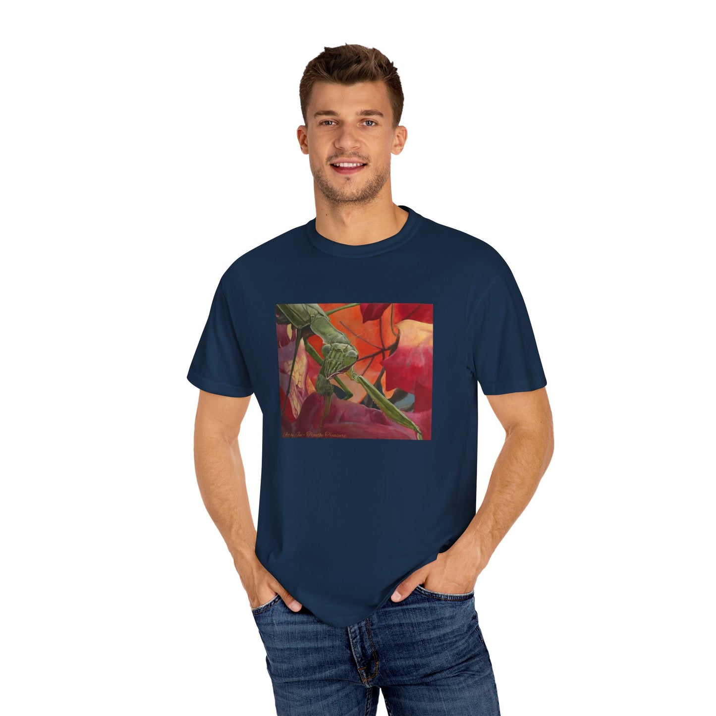 Praying mantis - Unisex Garment-Dyed T-shirt
