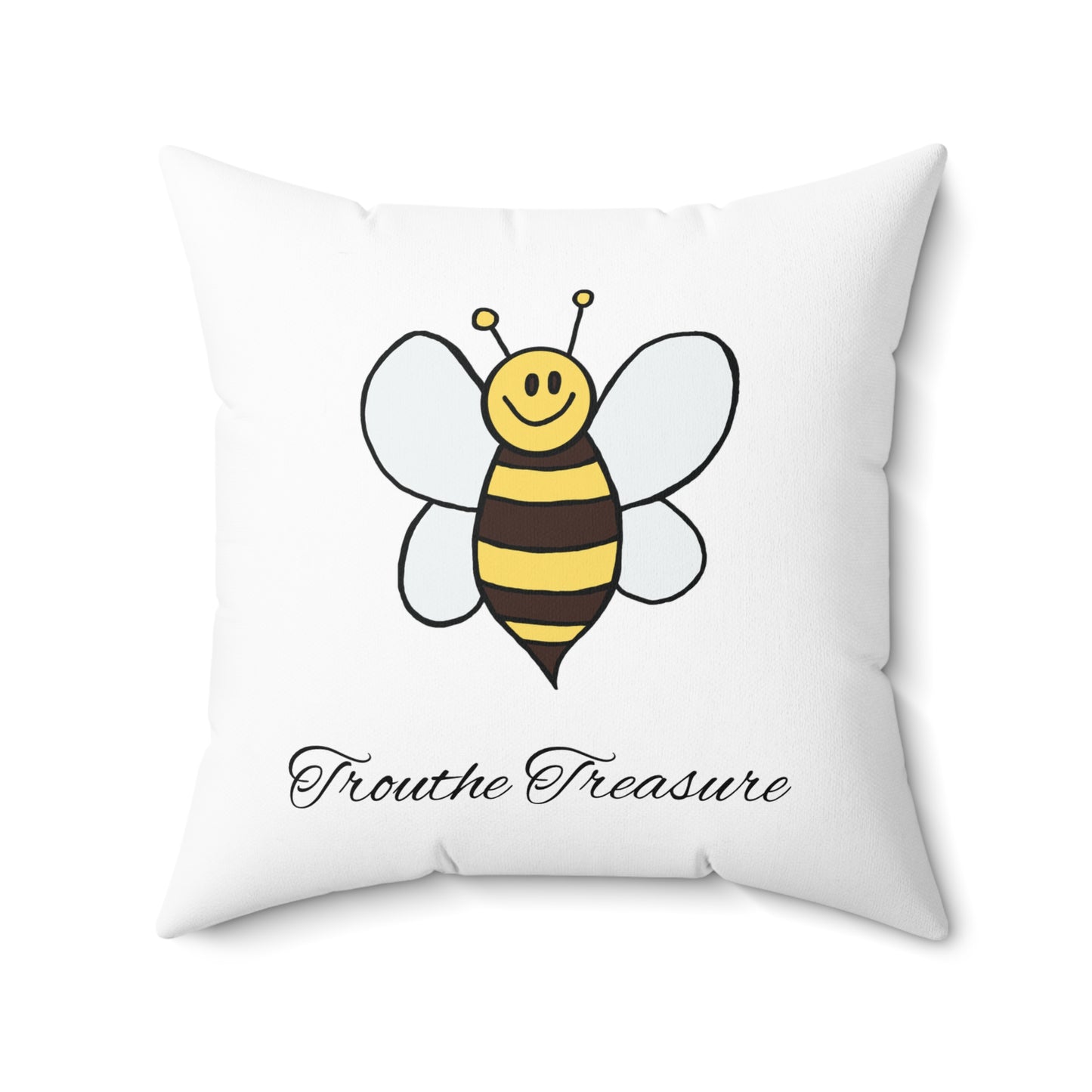 Bee - Spun Polyester Square Pillow
