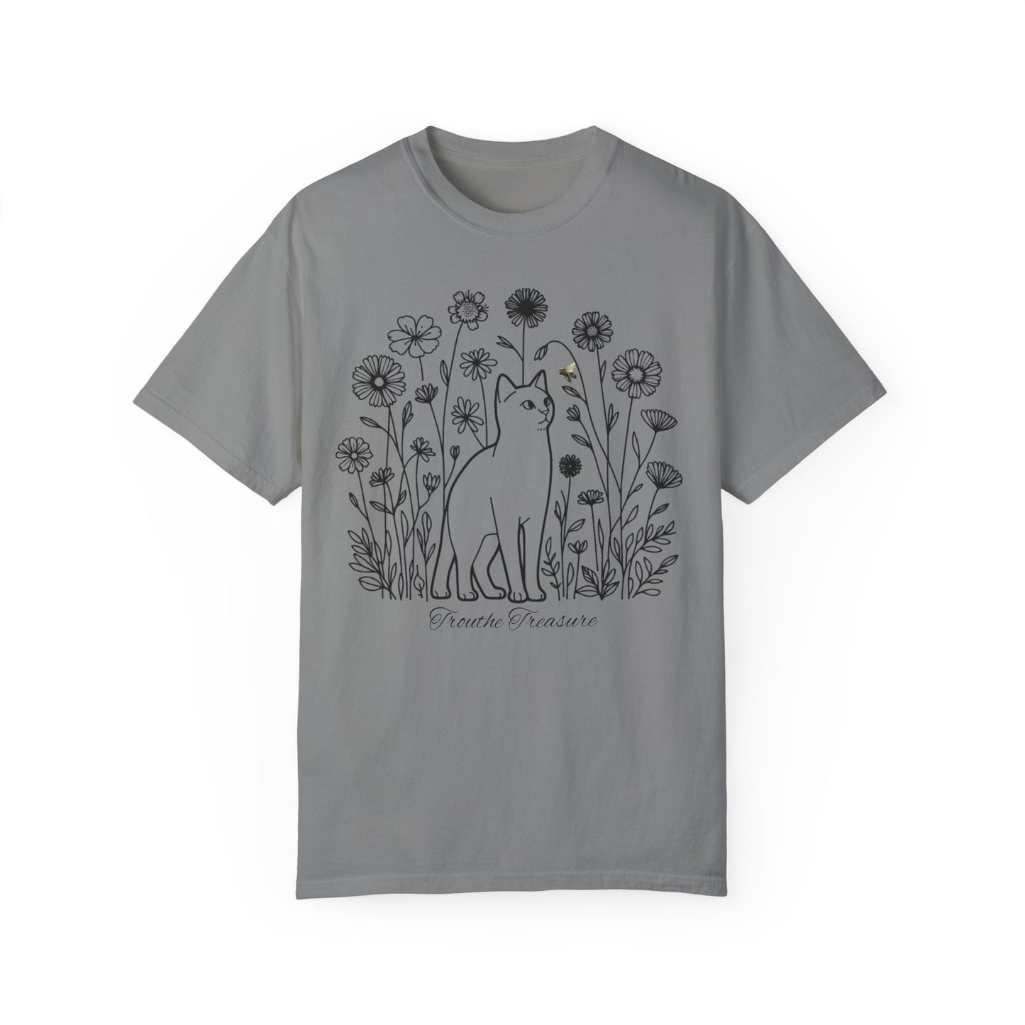 Botanical Cat Unisex T-Shirt - Creative Treasure Design