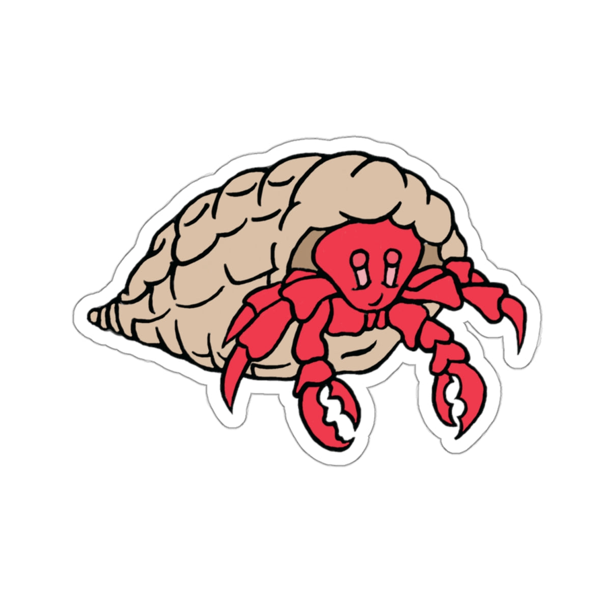 Hermit crab - Kiss-Cut Stickers