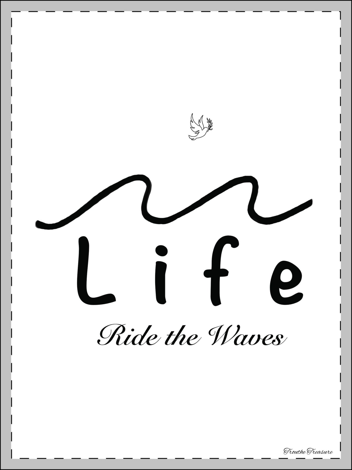 Life’s waves - Framed Poster, Multi-Color