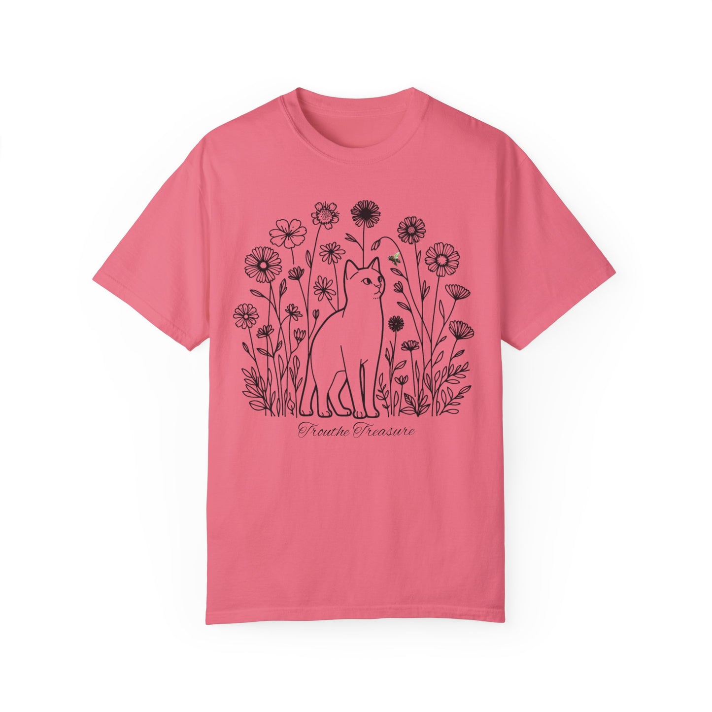 Botanical Cat Unisex T-Shirt - Creative Treasure Design