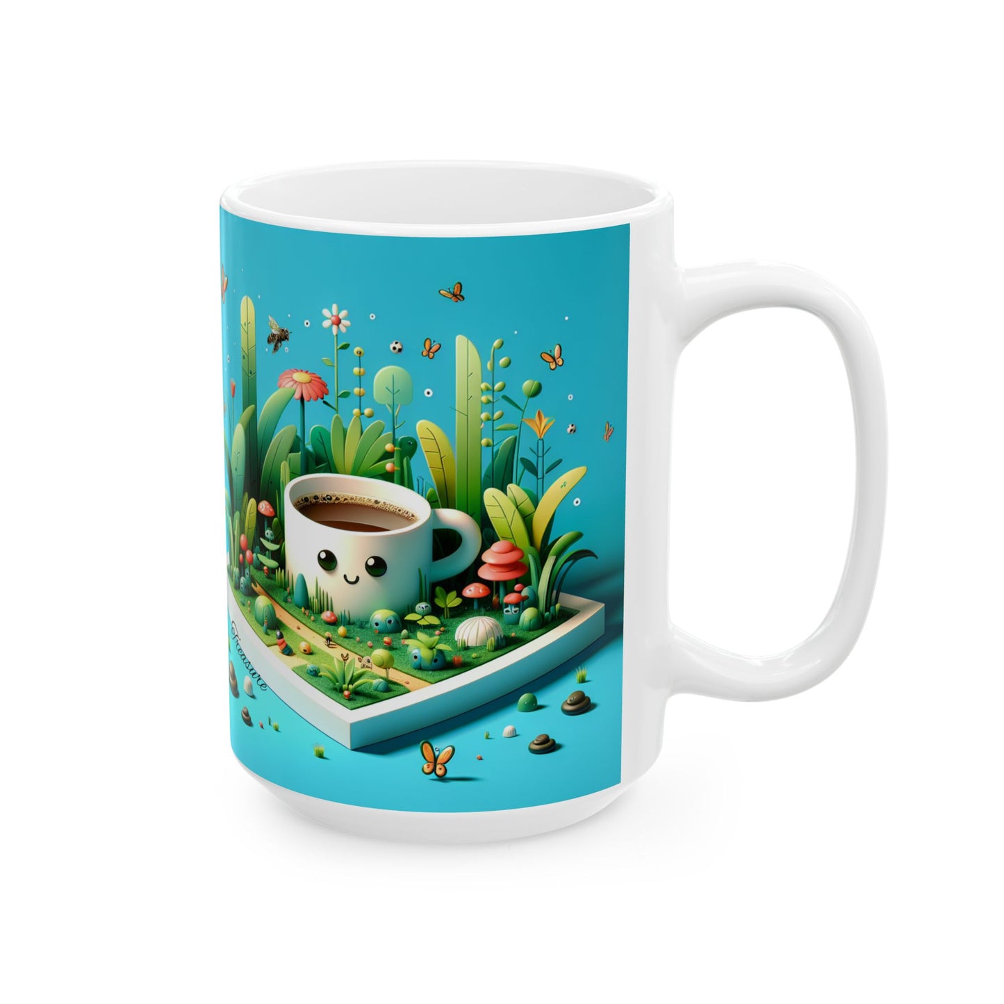 Coffee garden Ceramic Mug, (11oz, 15oz)