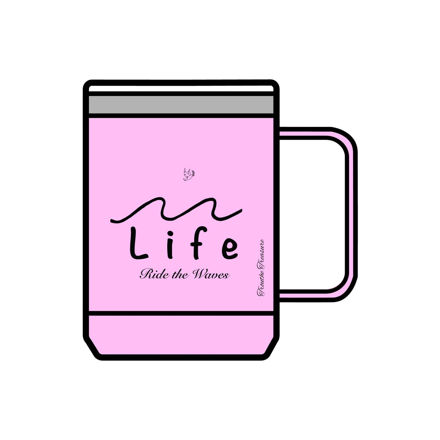 Life’s Waves - Coffee Mug Tumbler, 15oz