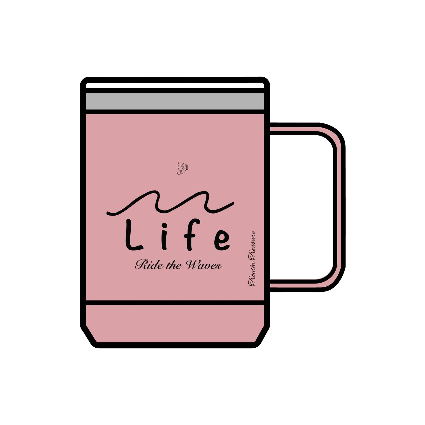 Life’s Waves - Coffee Mug Tumbler, 15oz