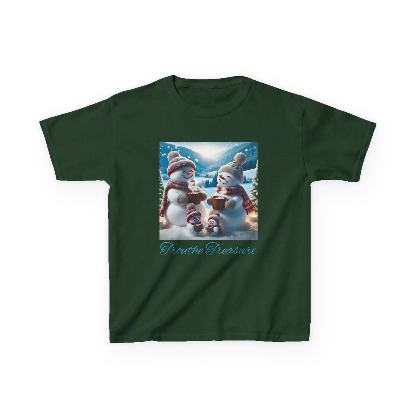 TT Snowman Family -  Kids Heavy Cotton™ Tee