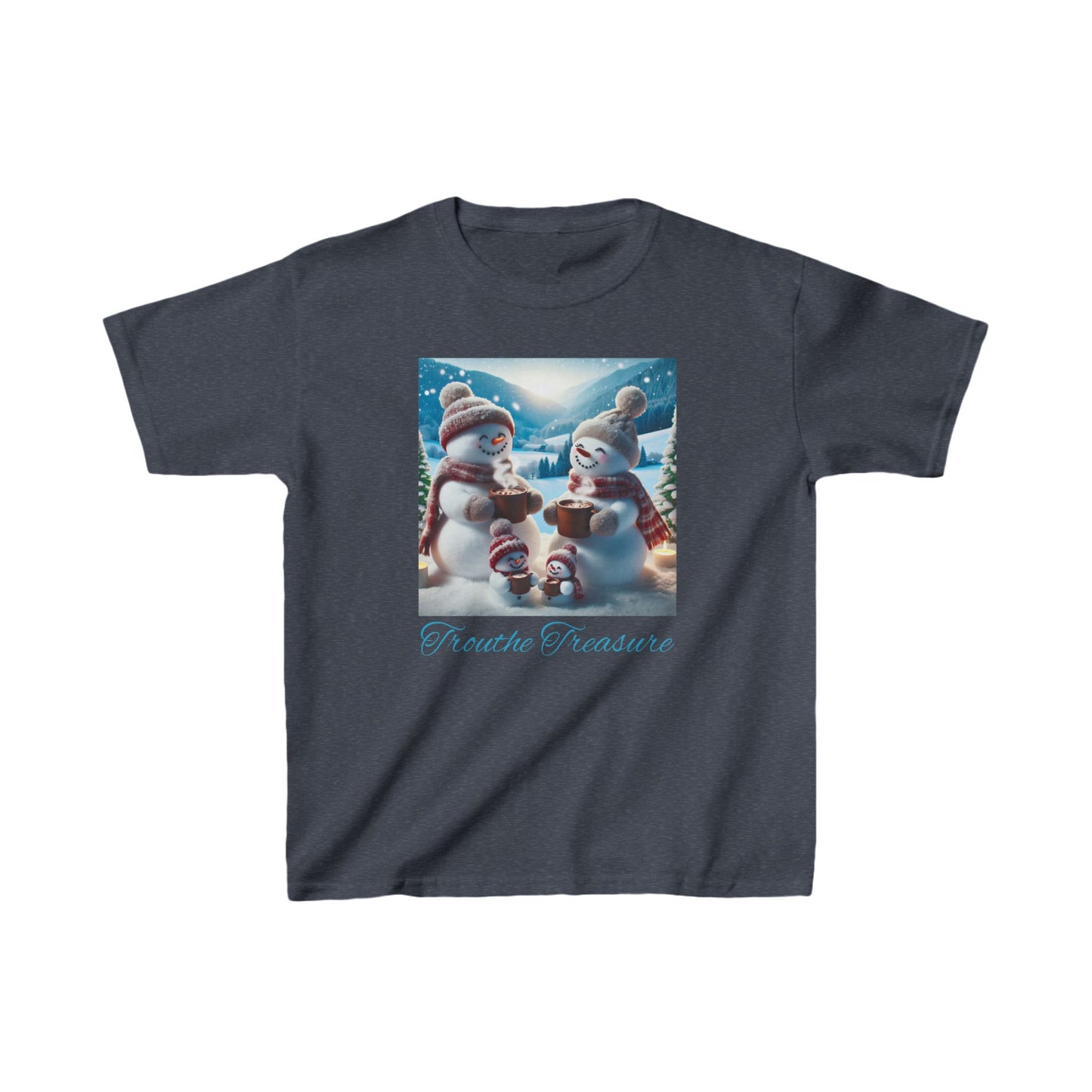 TT Snowman Family -  Kids Heavy Cotton™ Tee