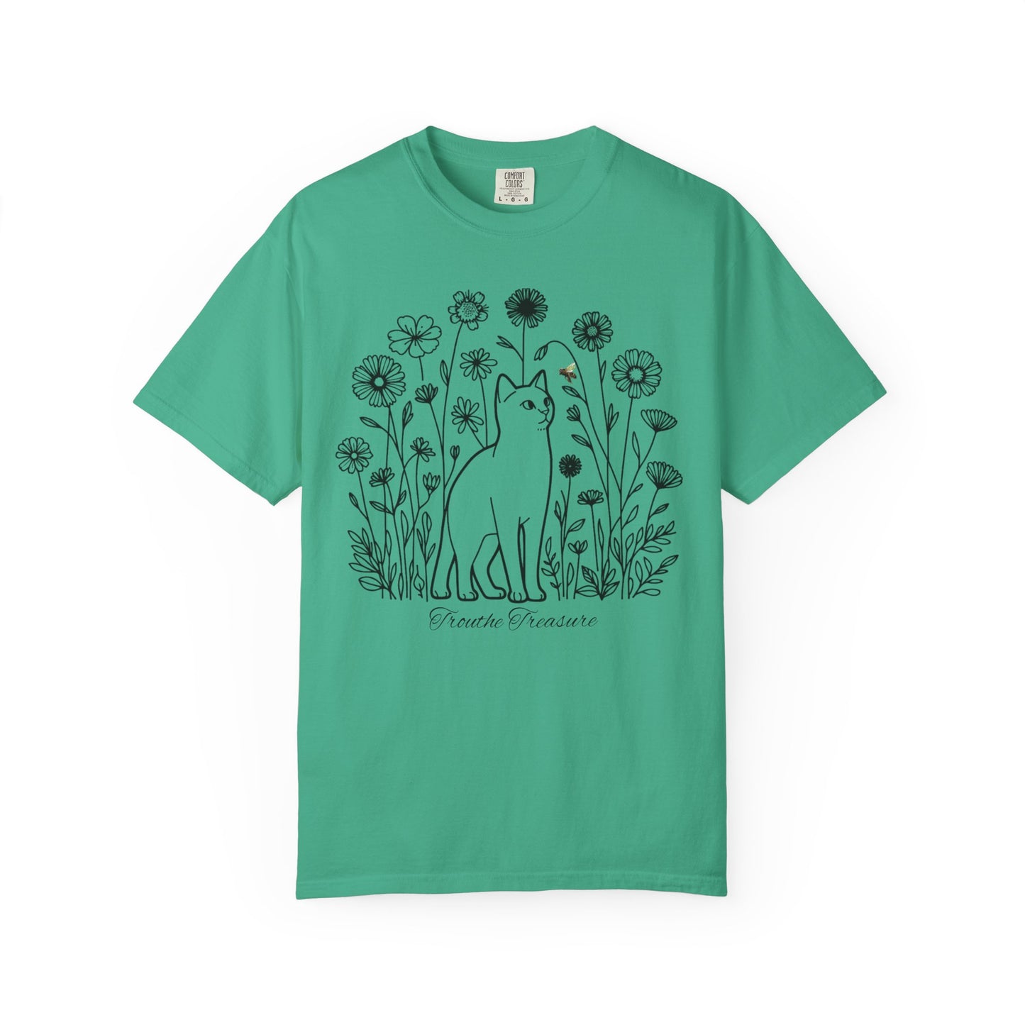 Botanical Cat Unisex T-Shirt - Creative Treasure Design
