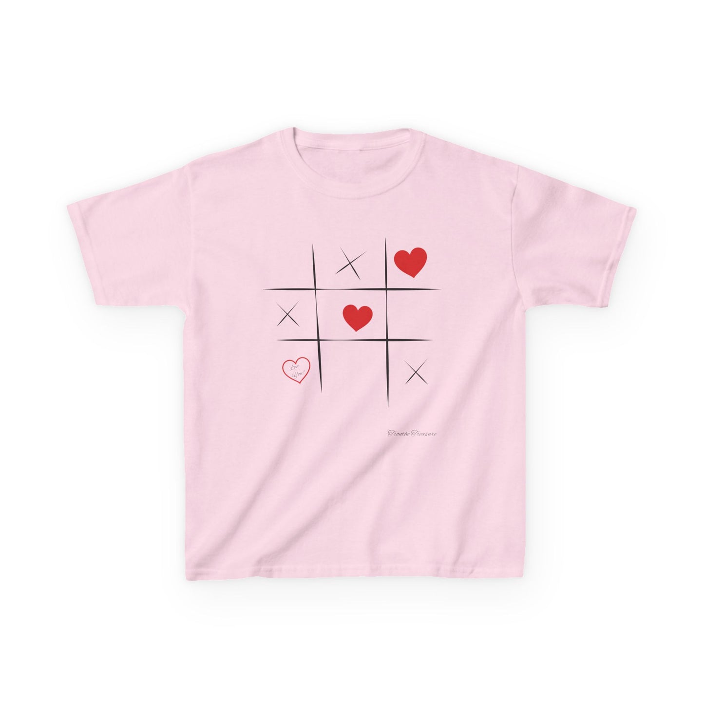 Kids Tic Tac Toe Love T-Shirt | Fun & Playful Heavy Cotton Tee