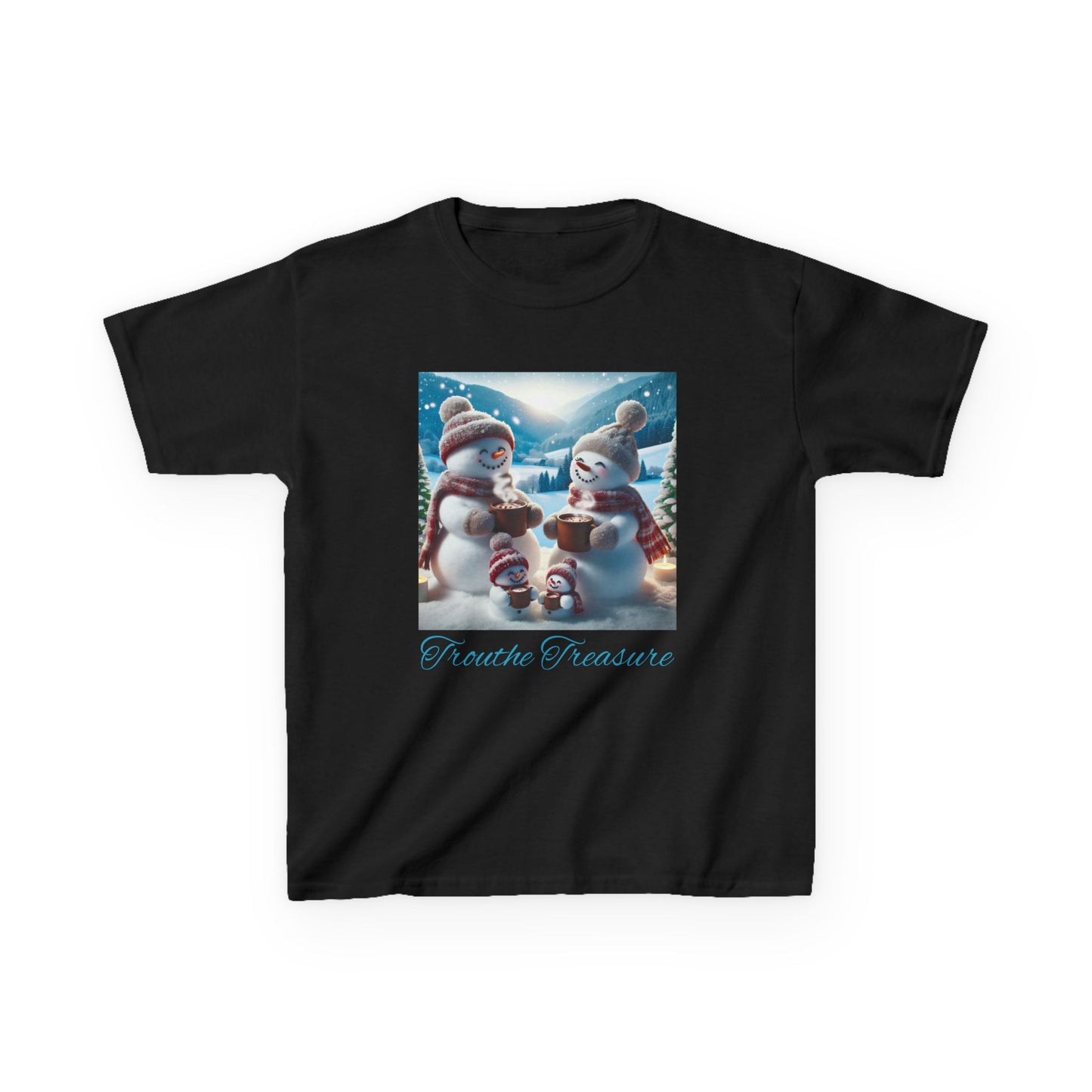 TT Snowman Family -  Kids Heavy Cotton™ Tee