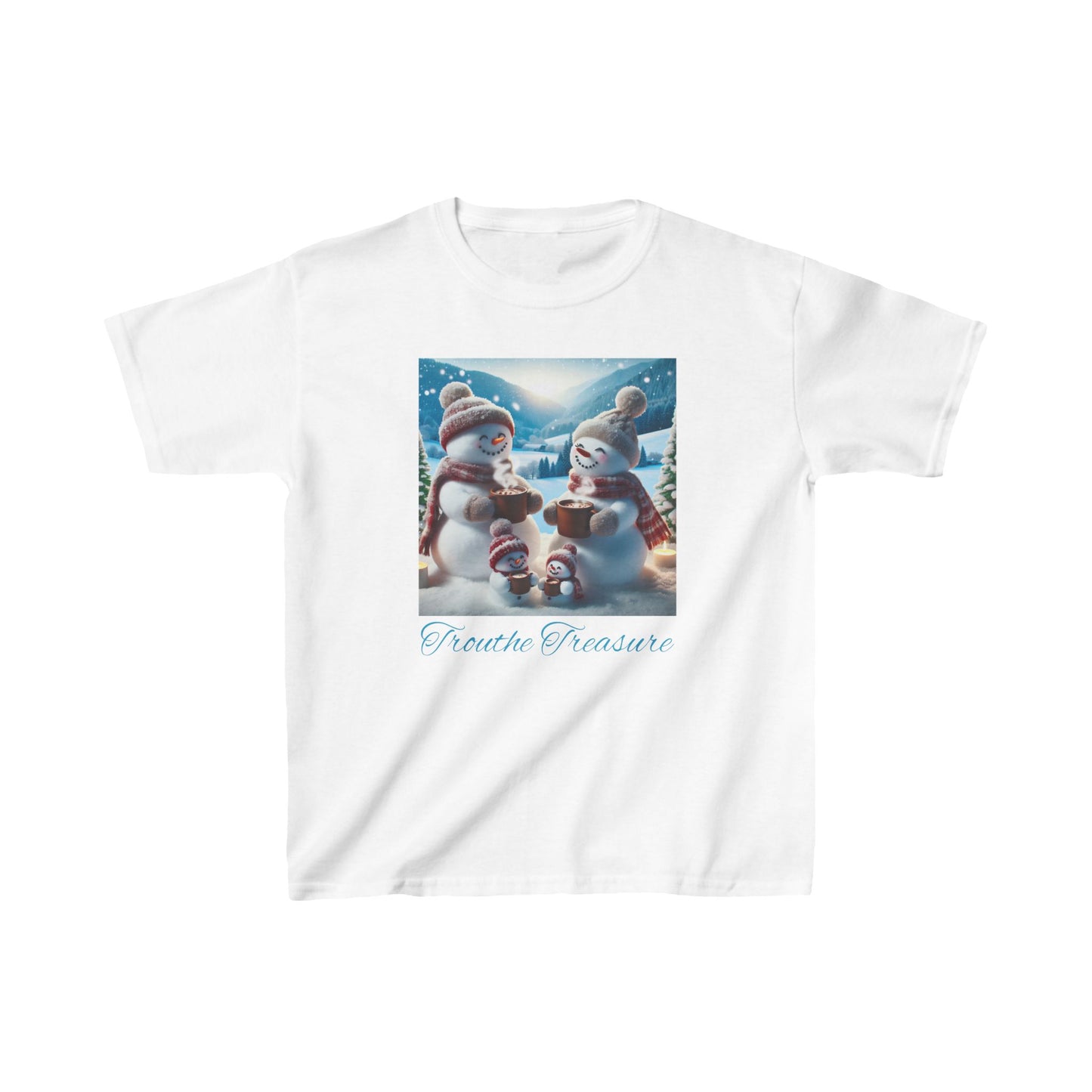 TT Snowman Family -  Kids Heavy Cotton™ Tee