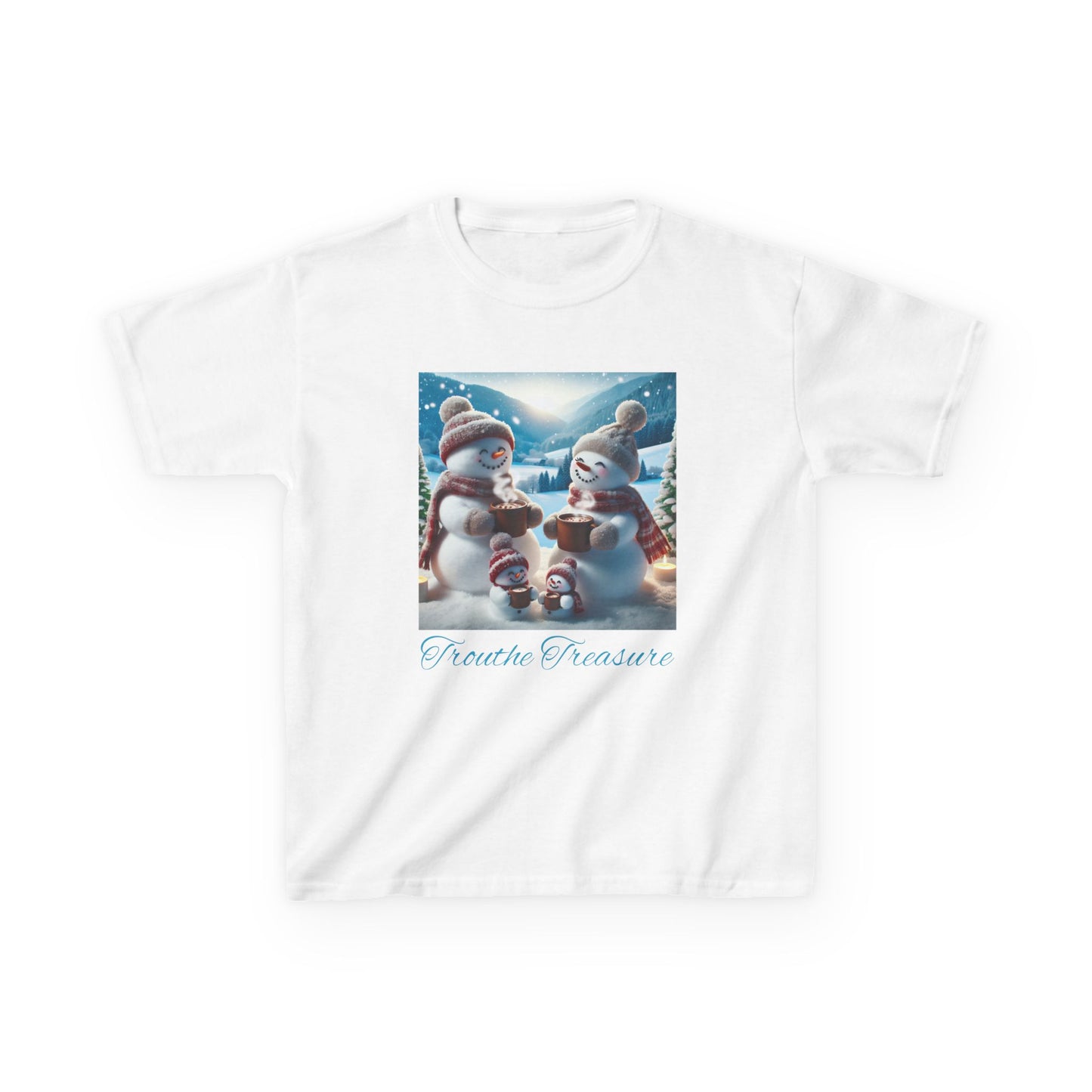 TT Snowman Family -  Kids Heavy Cotton™ Tee