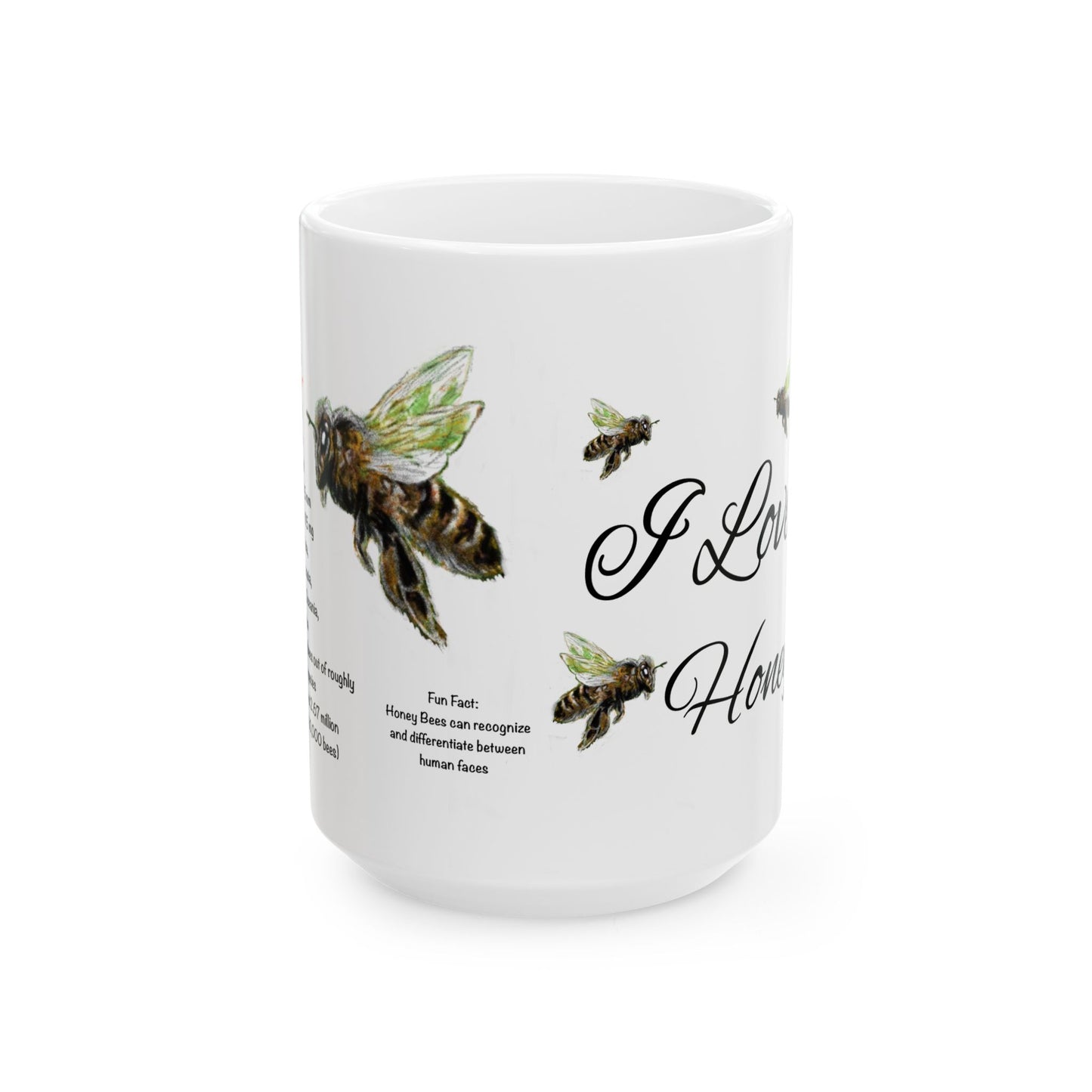 Honey Bee -Ceramic Mug, (11oz, 15oz)