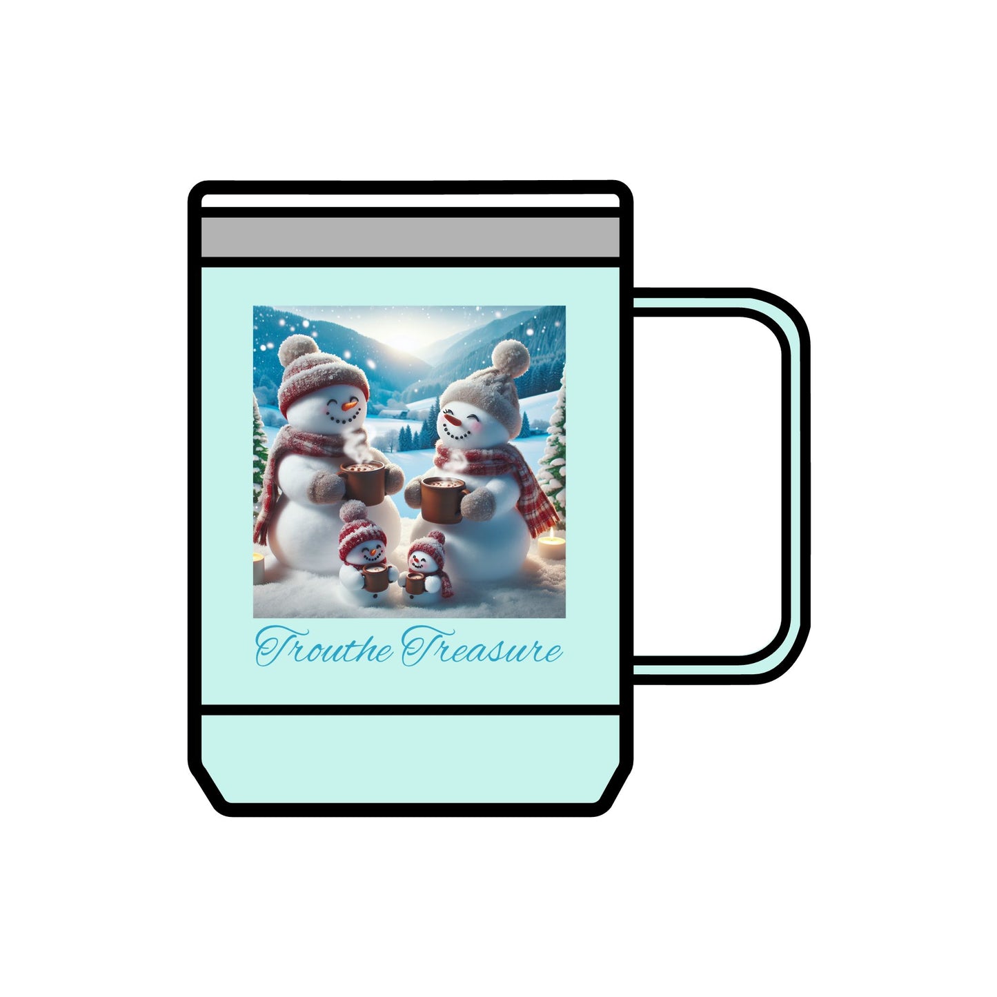 TT Snowman Family - Coffee Mug Tumbler, 15oz