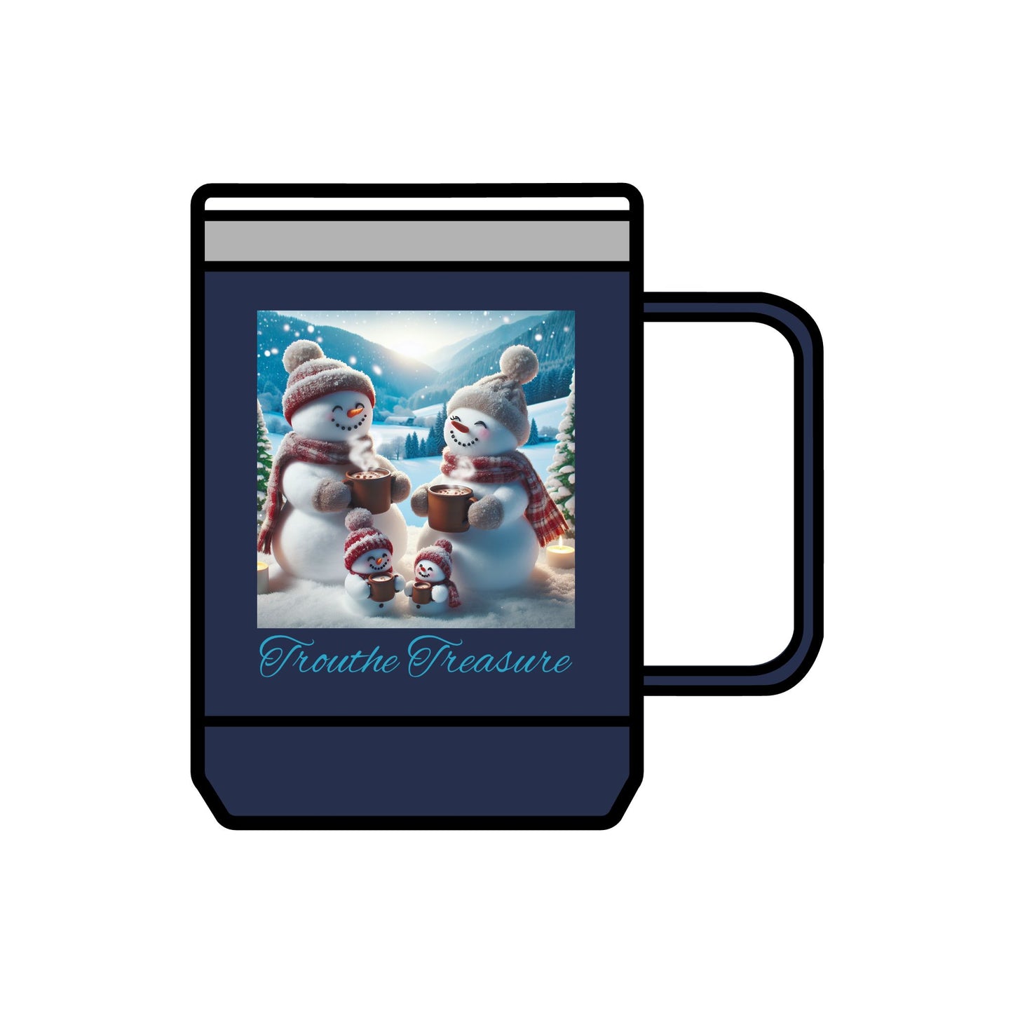 TT Snowman Family - Coffee Mug Tumbler, 15oz