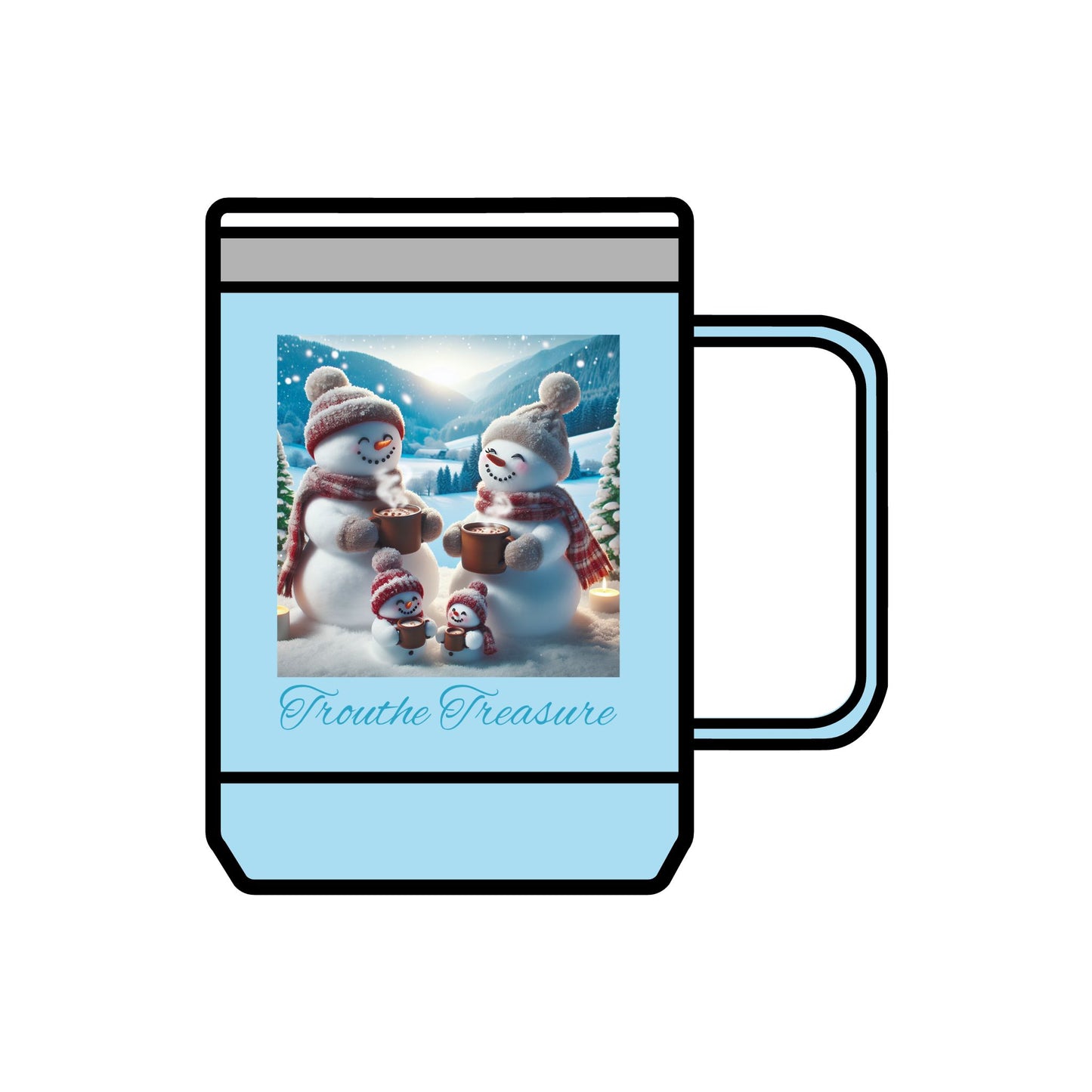 TT Snowman Family - Coffee Mug Tumbler, 15oz