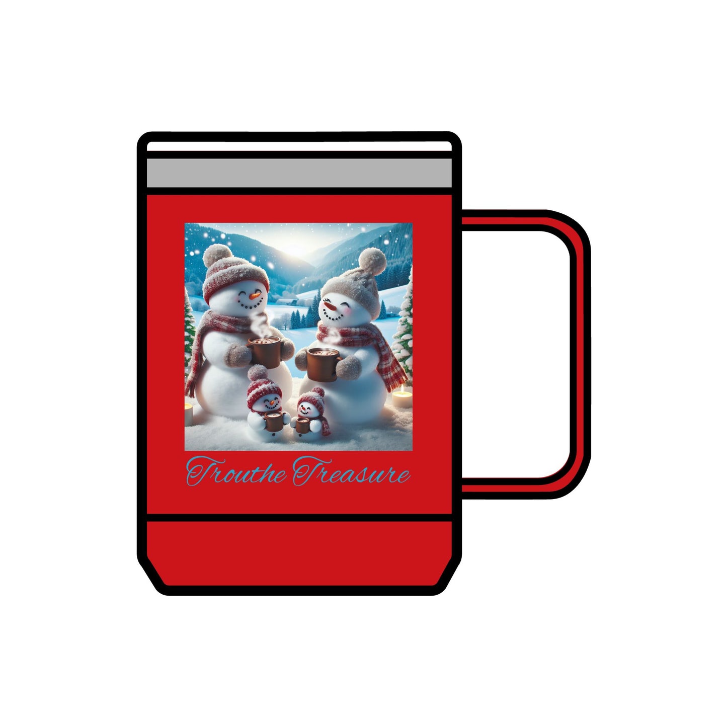TT Snowman Family - Coffee Mug Tumbler, 15oz