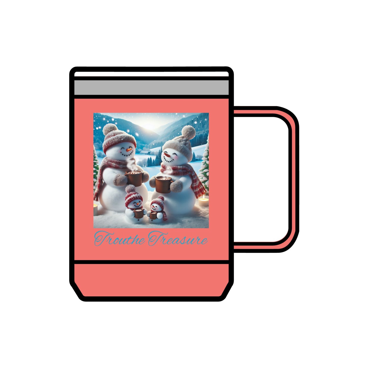 TT Snowman Family - Coffee Mug Tumbler, 15oz