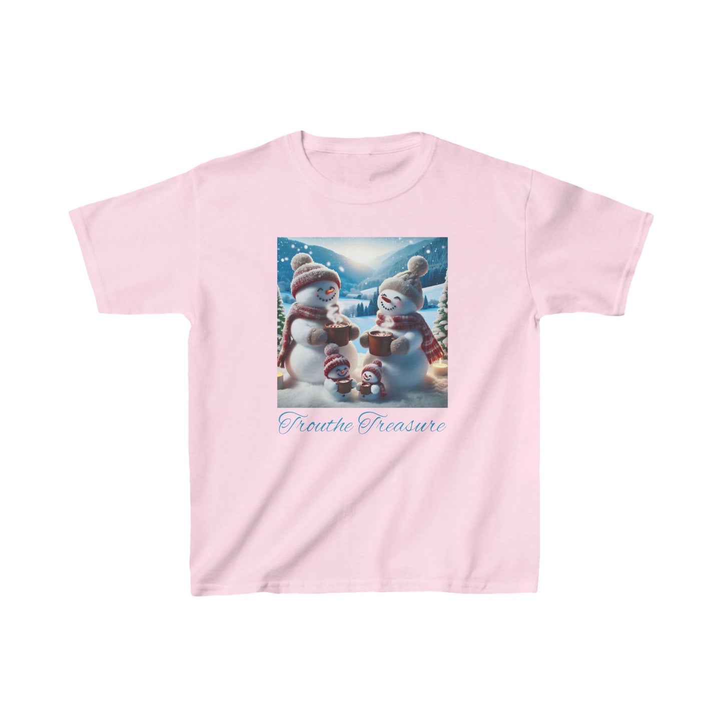 TT Snowman Family -  Kids Heavy Cotton™ Tee