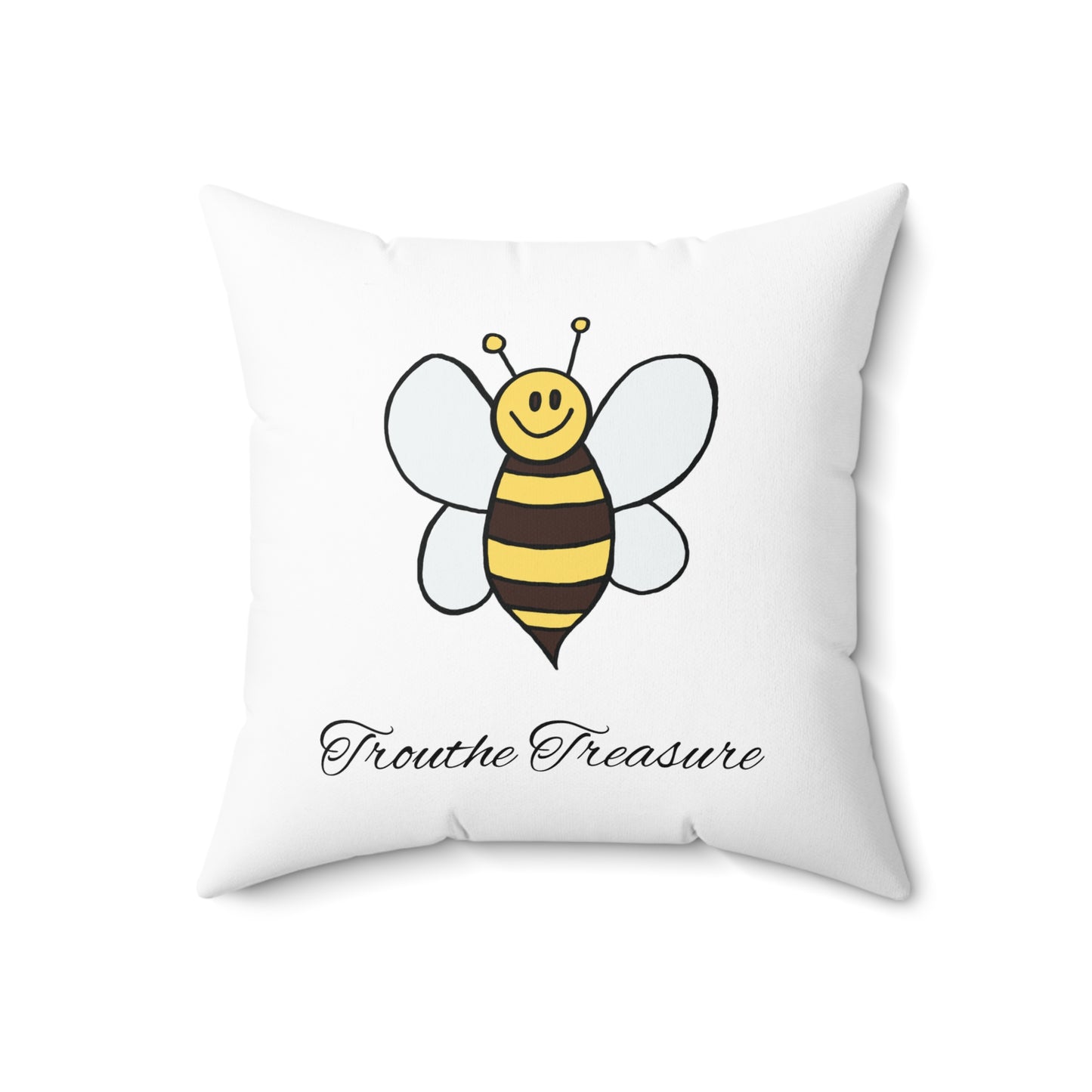 Bee - Spun Polyester Square Pillow