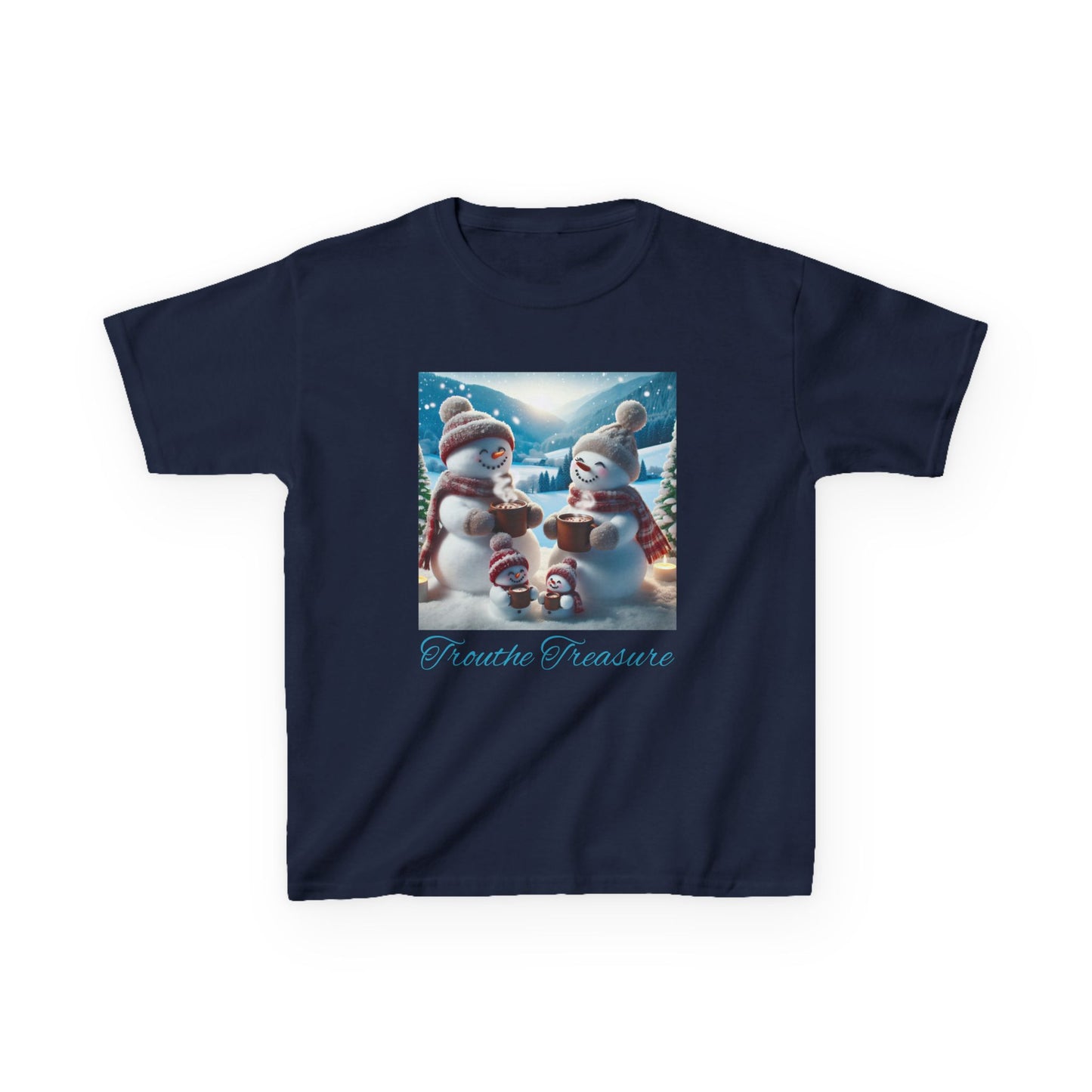 TT Snowman Family -  Kids Heavy Cotton™ Tee