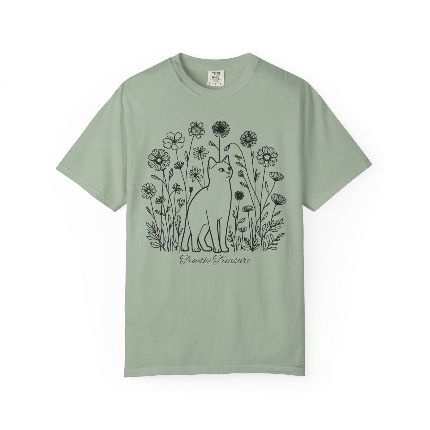 Botanical Cat Unisex T-Shirt - Creative Treasure Design