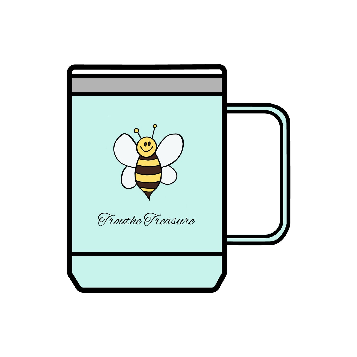 TT Bee - Coffee Mug Tumbler, 15oz