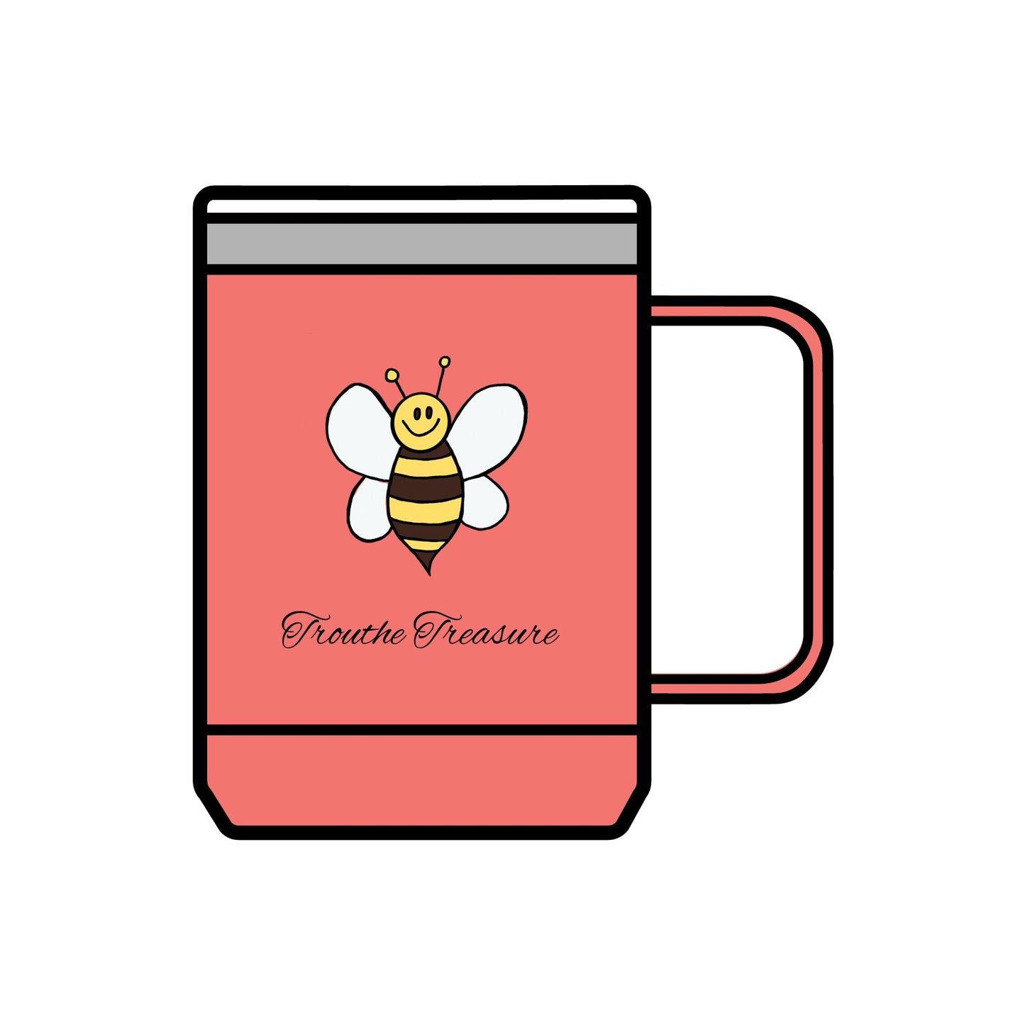 TT Bee - Coffee Mug Tumbler, 15oz