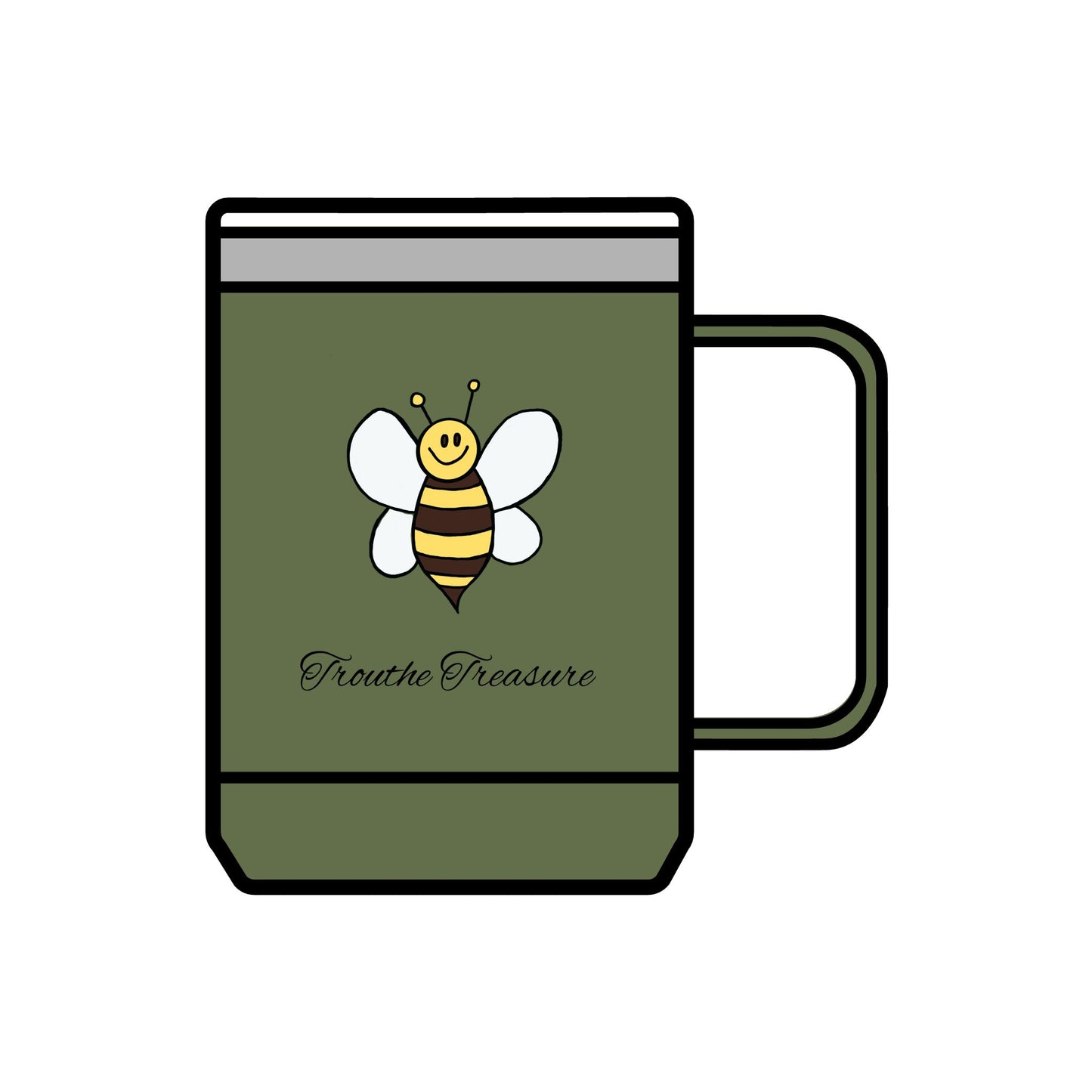 TT Bee - Coffee Mug Tumbler, 15oz