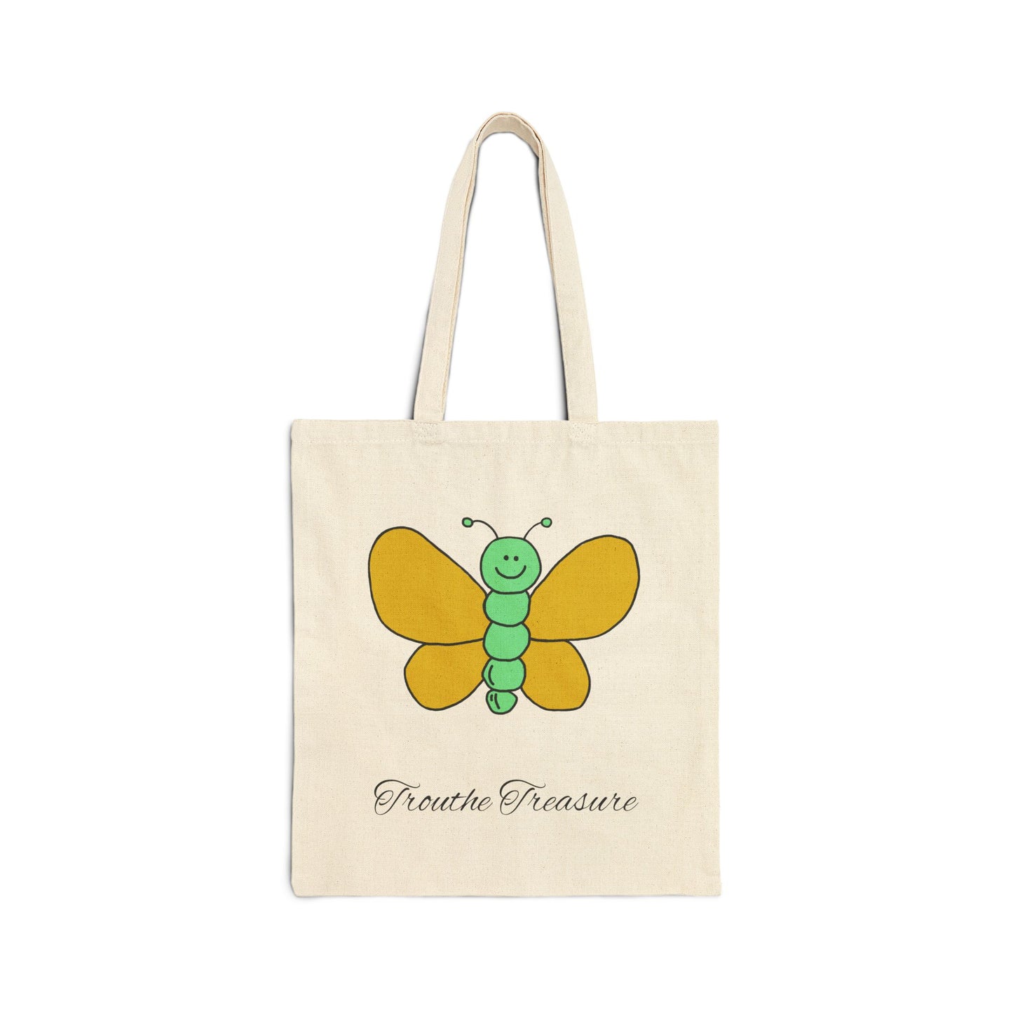 TT Butterfly - Cotton Canvas Tote Bag