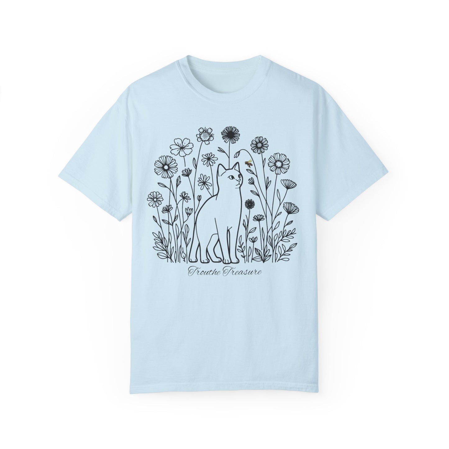 Botanical Cat Unisex T-Shirt - Creative Treasure Design