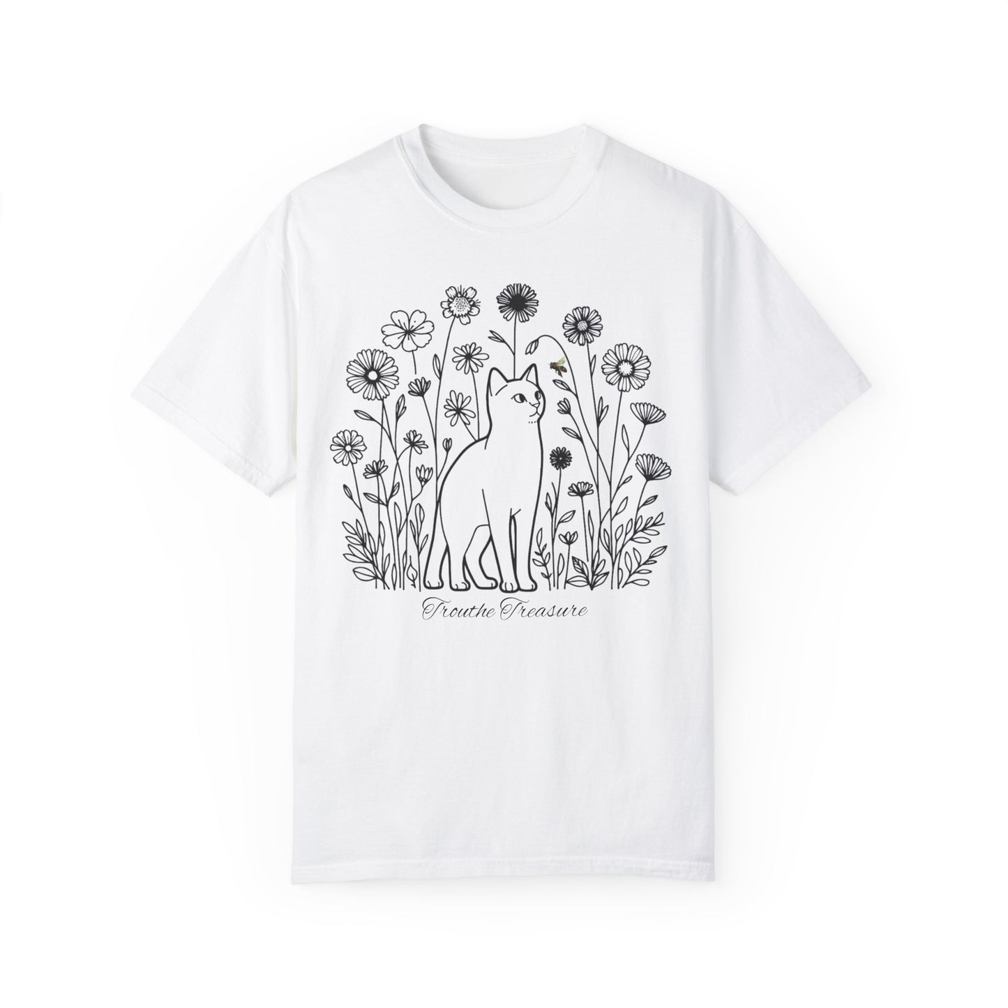 Botanical Cat Unisex T-Shirt - Creative Treasure Design