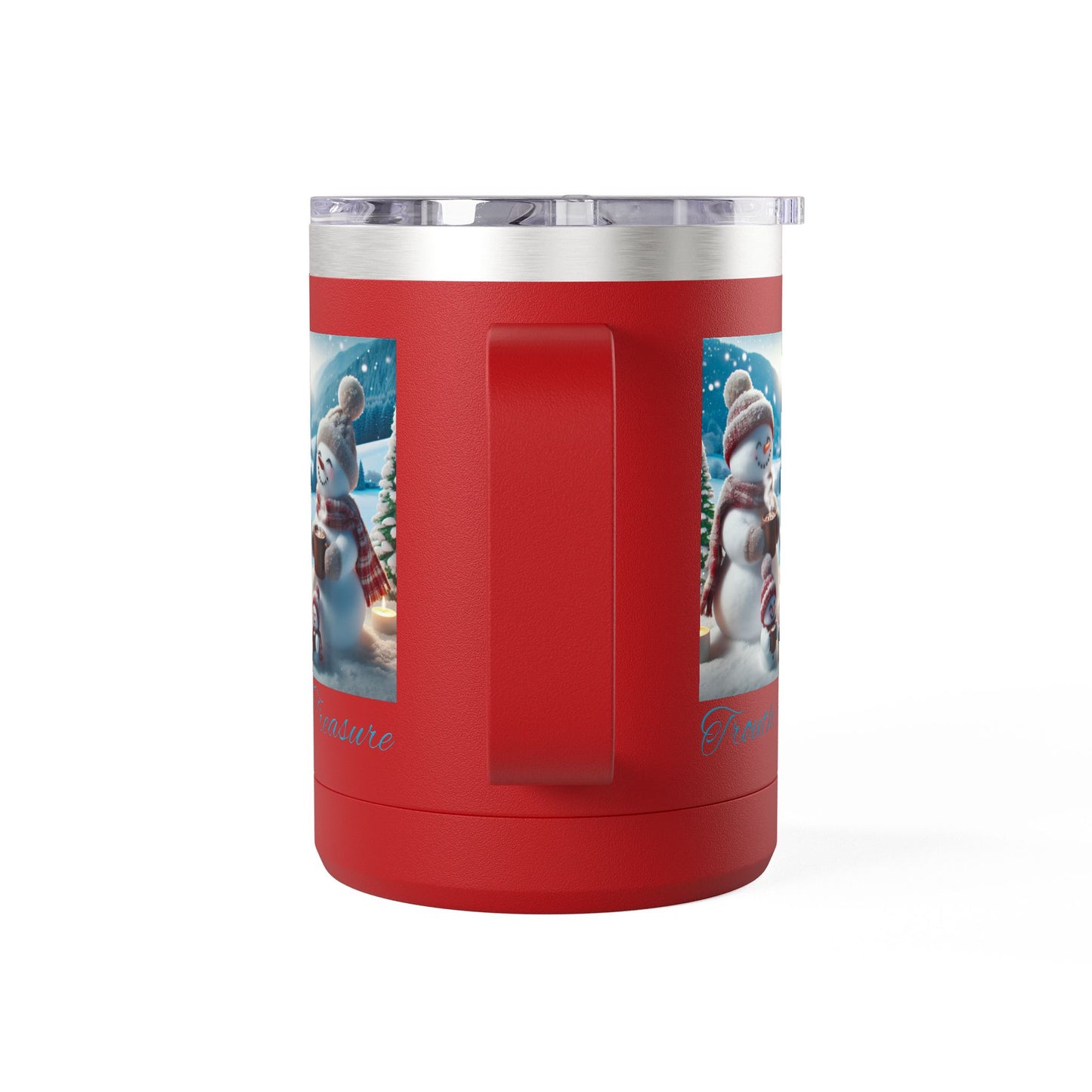 TT Snowman Family - Coffee Mug Tumbler, 15oz
