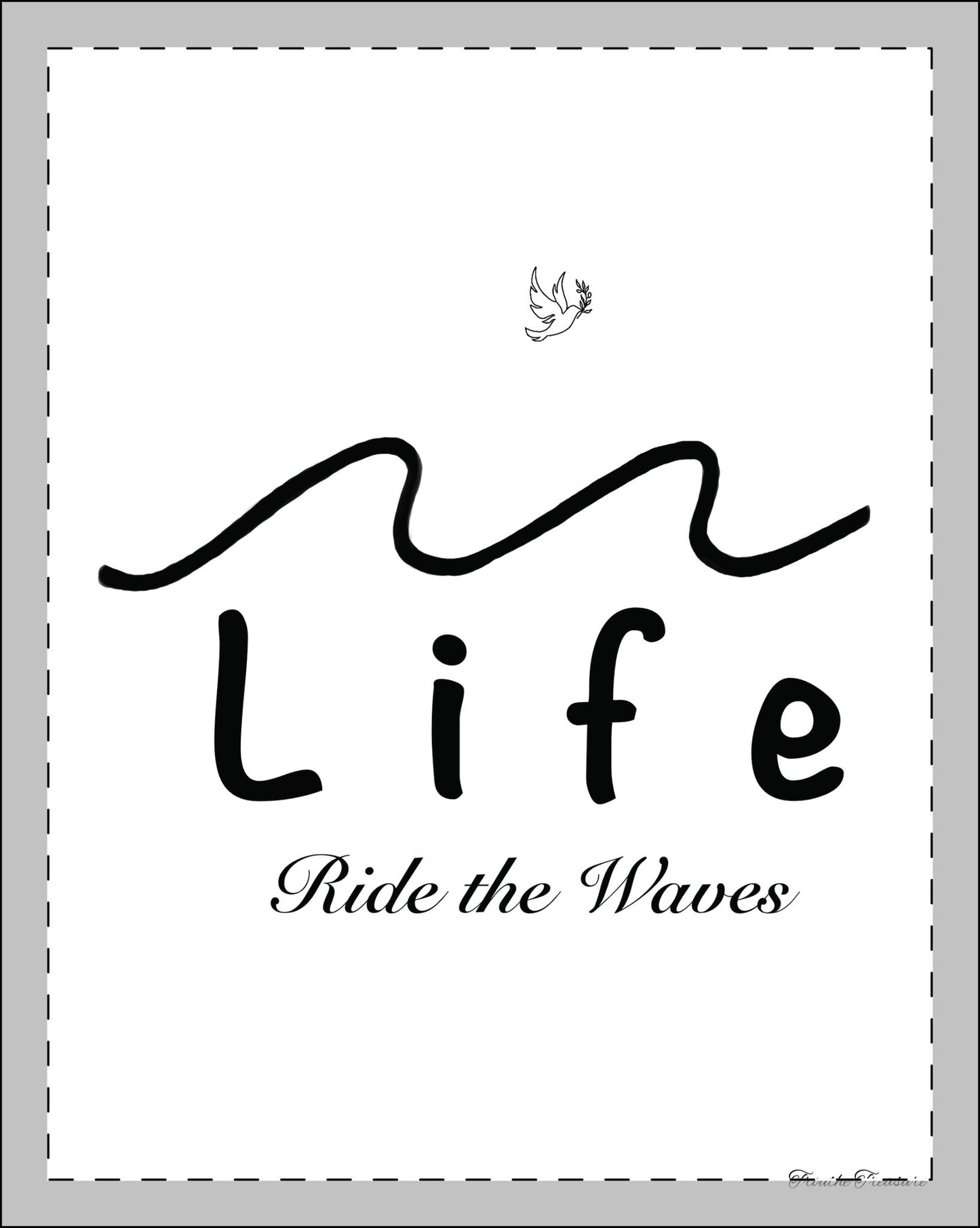 Life’s waves - Framed Poster, Multi-Color